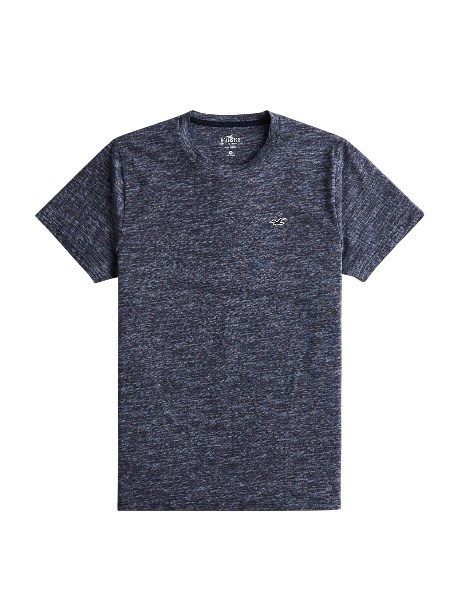 HOLLISTER Marškinėliai  nakties mėlyna / melsvai pilka