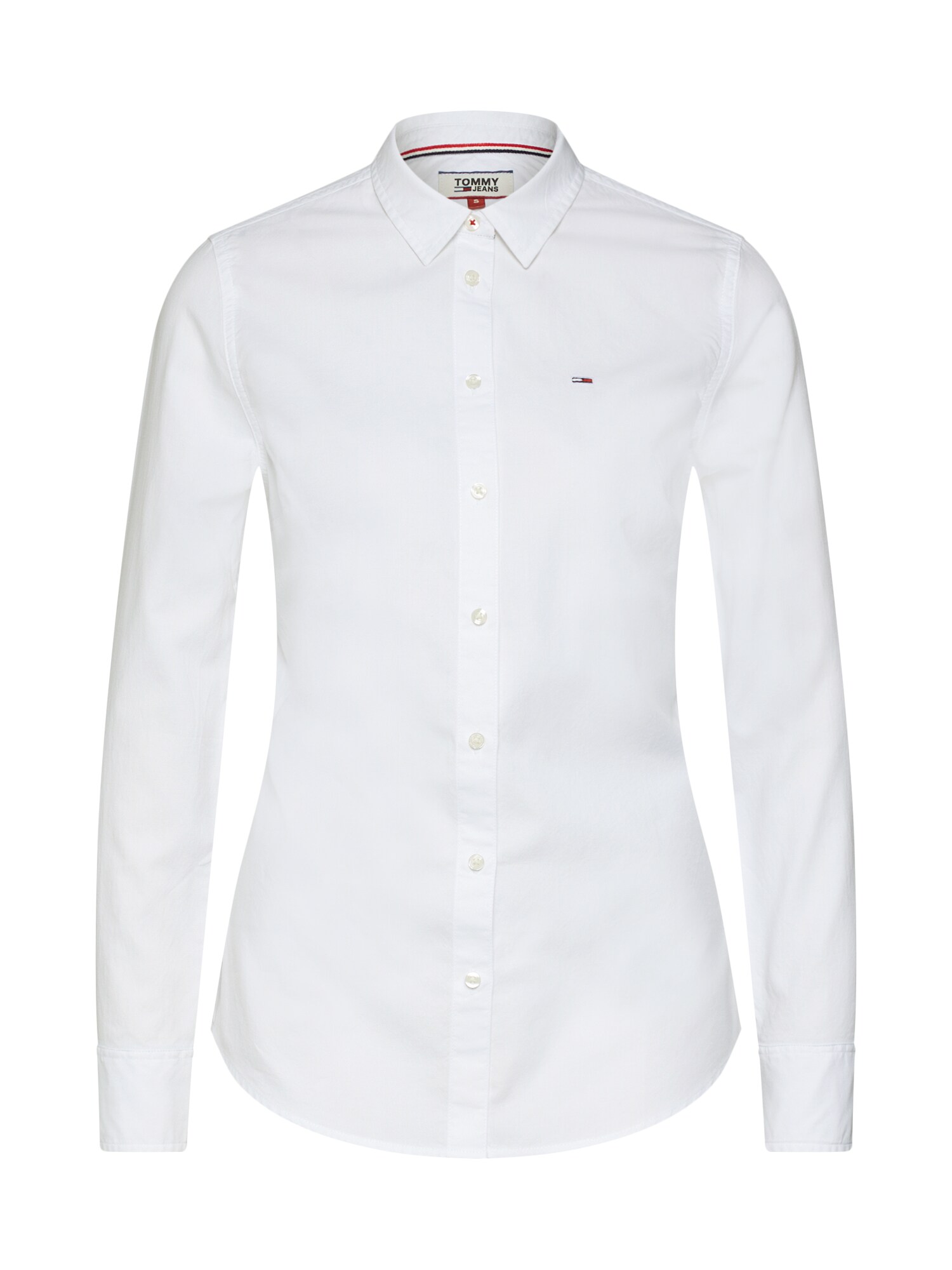 Tommy Jeans Dames Blouse Wit tommy jeans kopen in de aanbieding