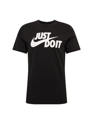 Nike Sportswear Camiseta 'Swoosh'  negro / blanco