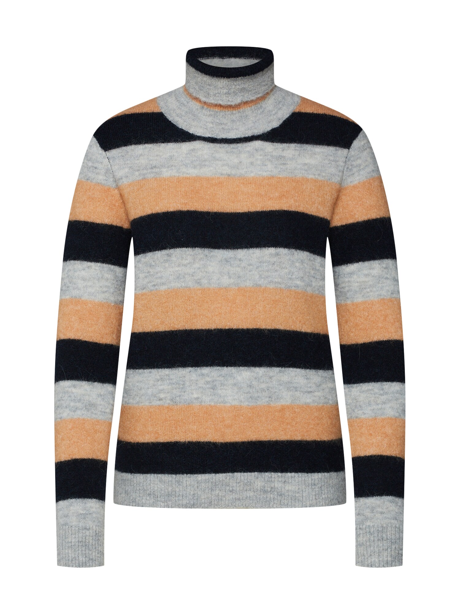 Selected Femme Dames Trui Sia Sand Lichtgrijs Zwart selected femme kopen in de aanbieding