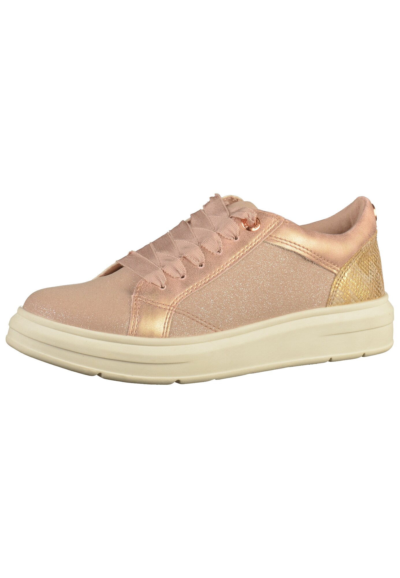 Soliver Red Label Dames Sneakers Laag Glitzer Sneaker Rosa soliver red label kopen in de aanbieding