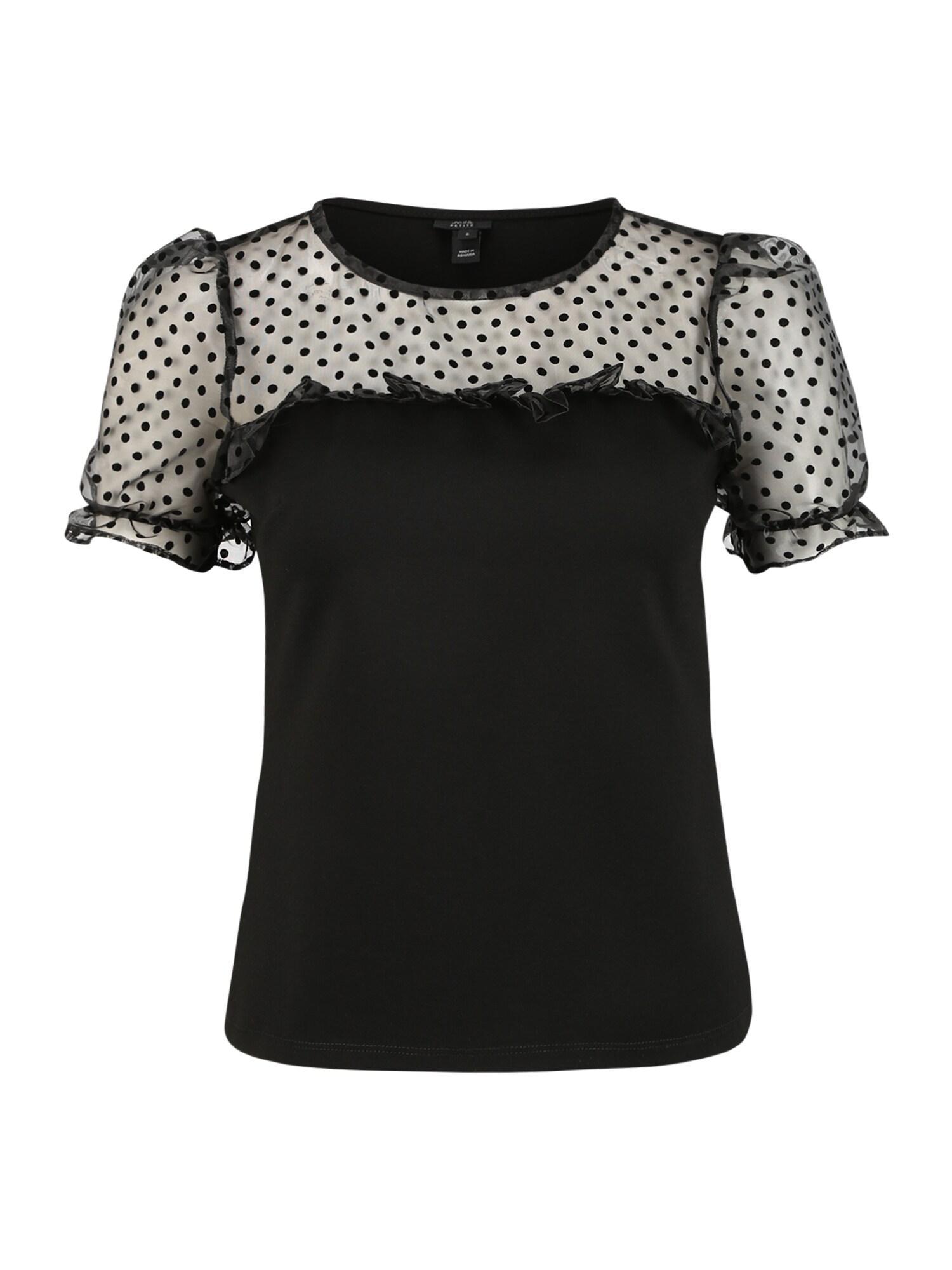 River Island Petite Marškinėliai 'Organza'  juoda