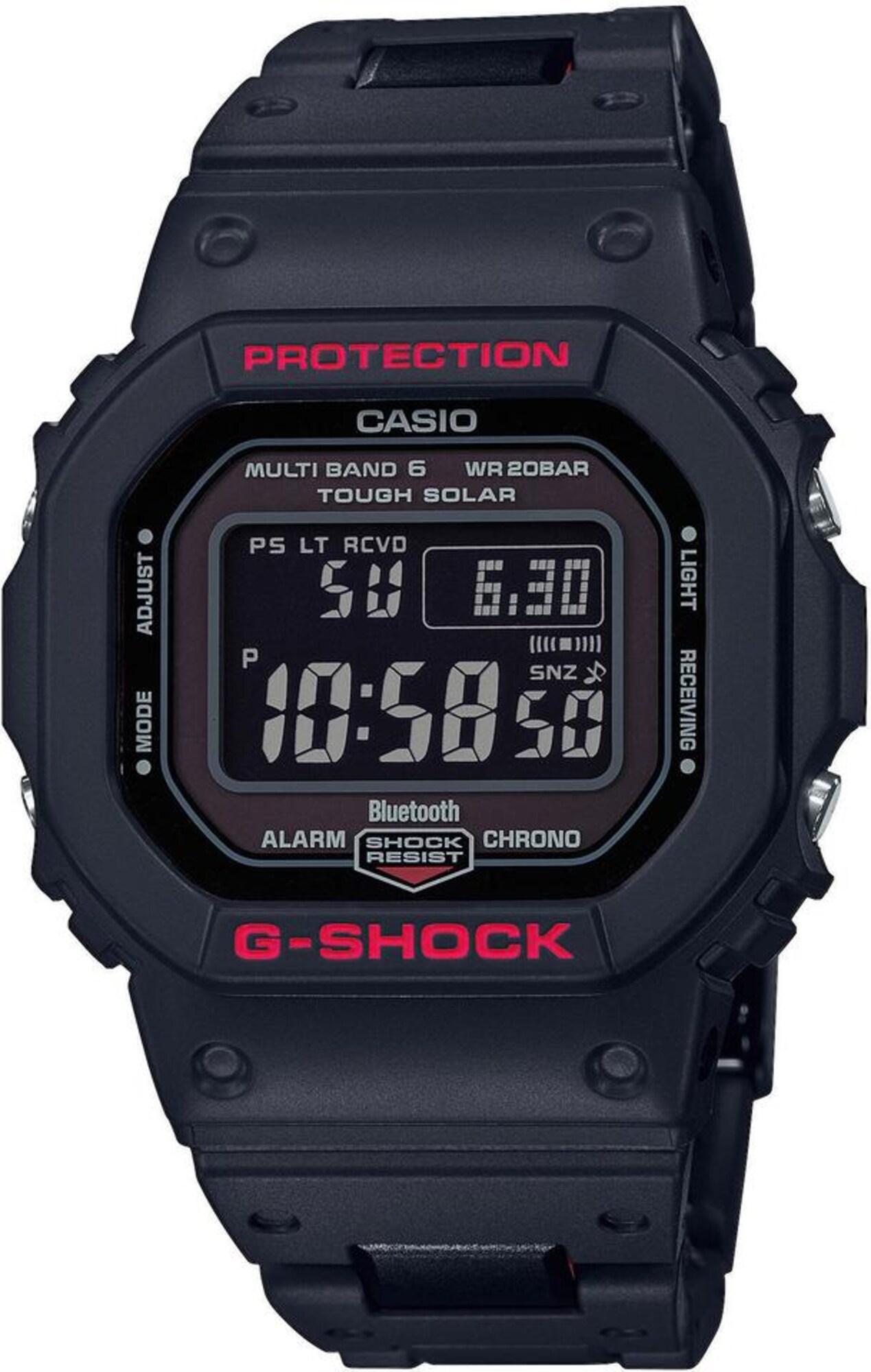 CASIO Smartwatch ''''GW-B5600HR-1ER'''' rot / schwarz