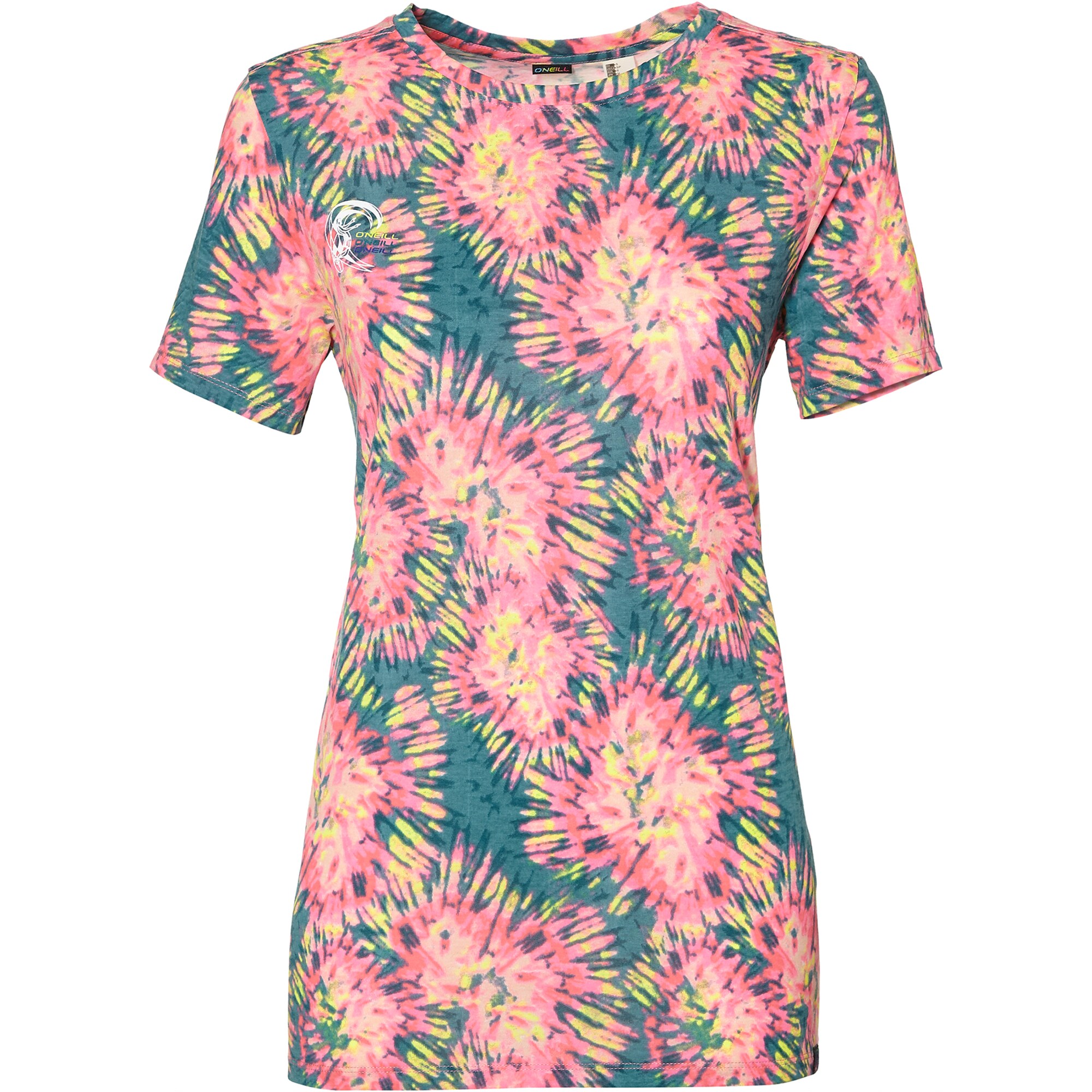 Oneill Dames Shirt Lw Re Issue T Turquoise Rosa oneill kopen in de aanbieding