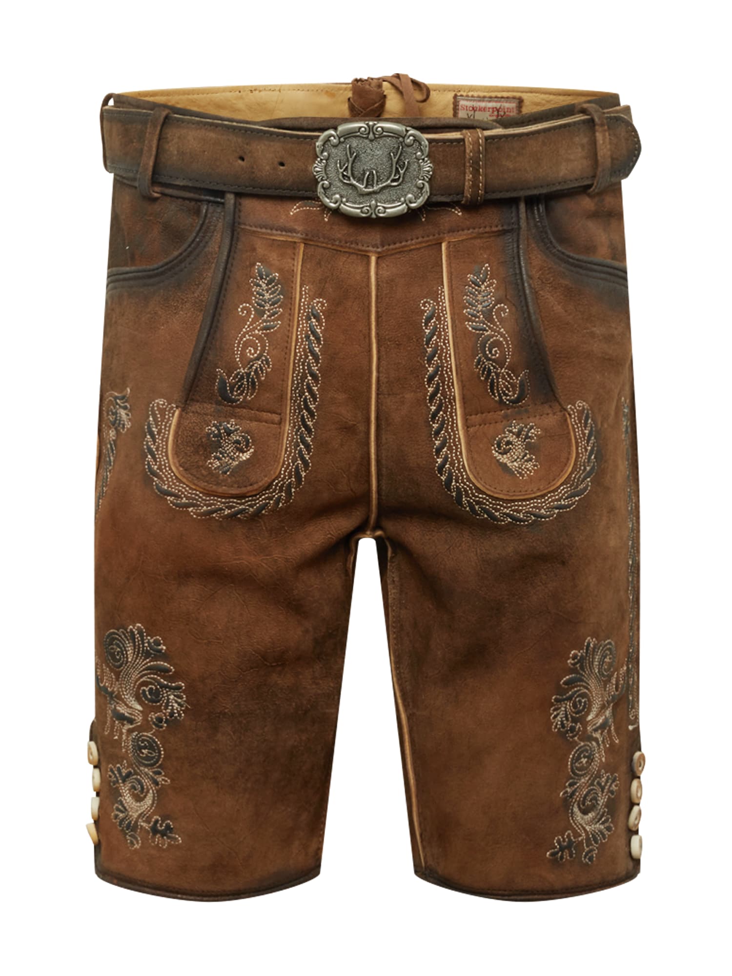 STOCKERPOINT Kelnės su tradiciniais raštais 'Thomas2' ruda