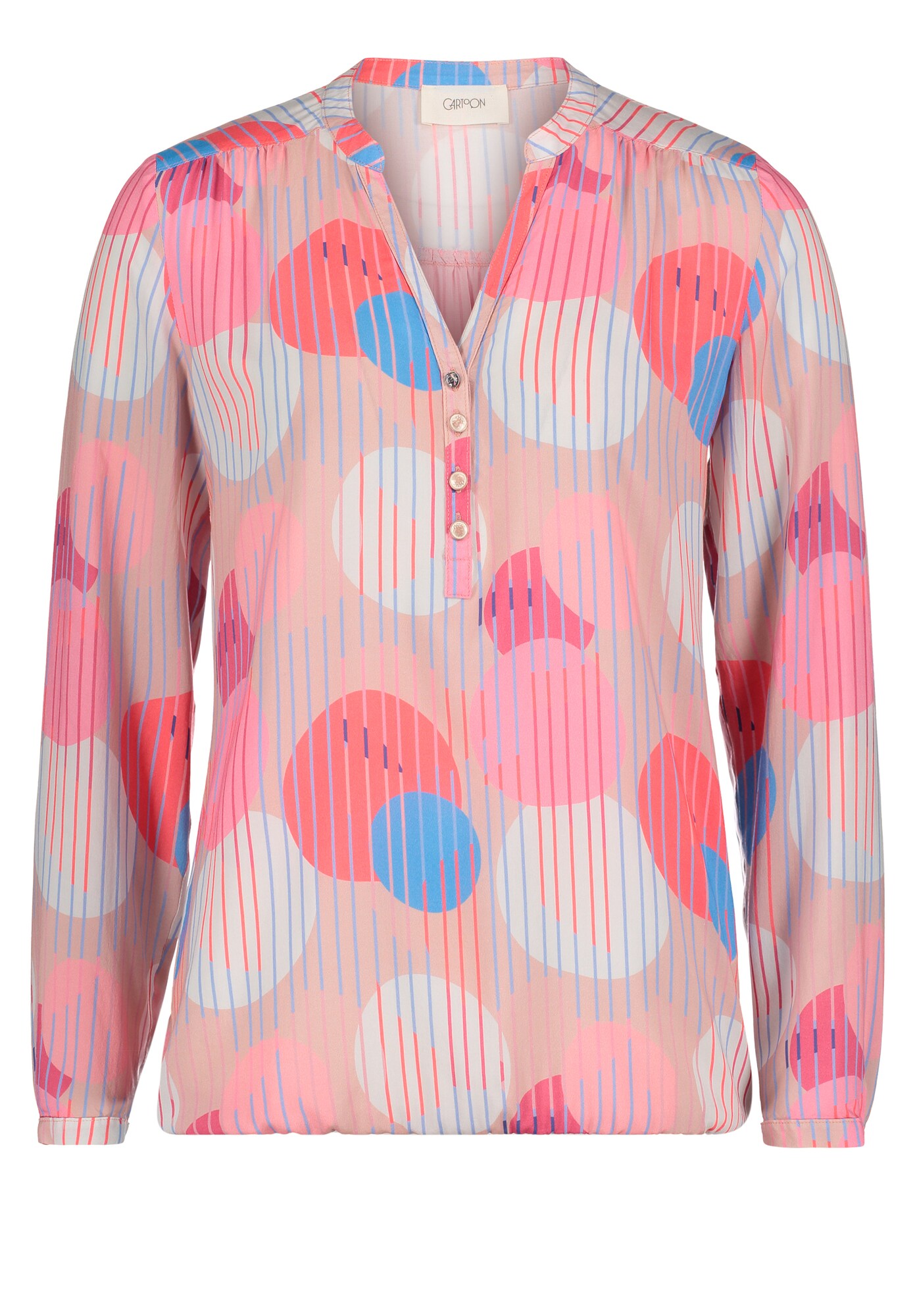 Cartoon Dames Blouse Gemengde Kleuren Pastelroze cartoon kopen in de aanbieding