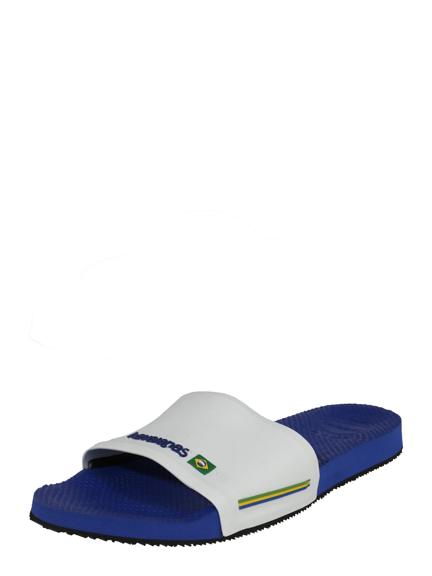 Havaianas Dames Muiltjes Slide Brasil Marine Wit havaianas kopen in de aanbieding