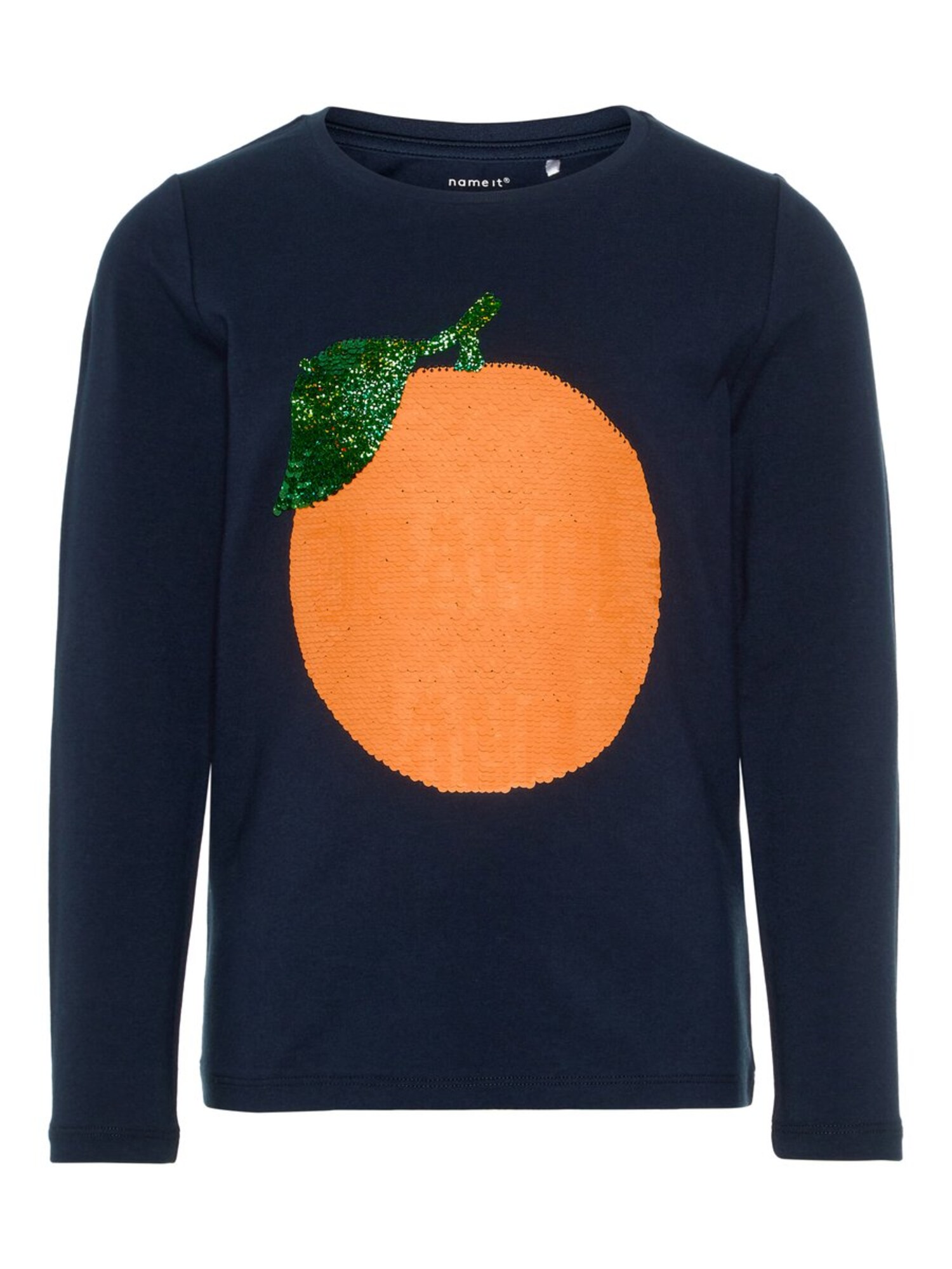 Name It Meisjes Shirt Nachtblauw Groen Sinaasappel name it kopen in de aanbieding