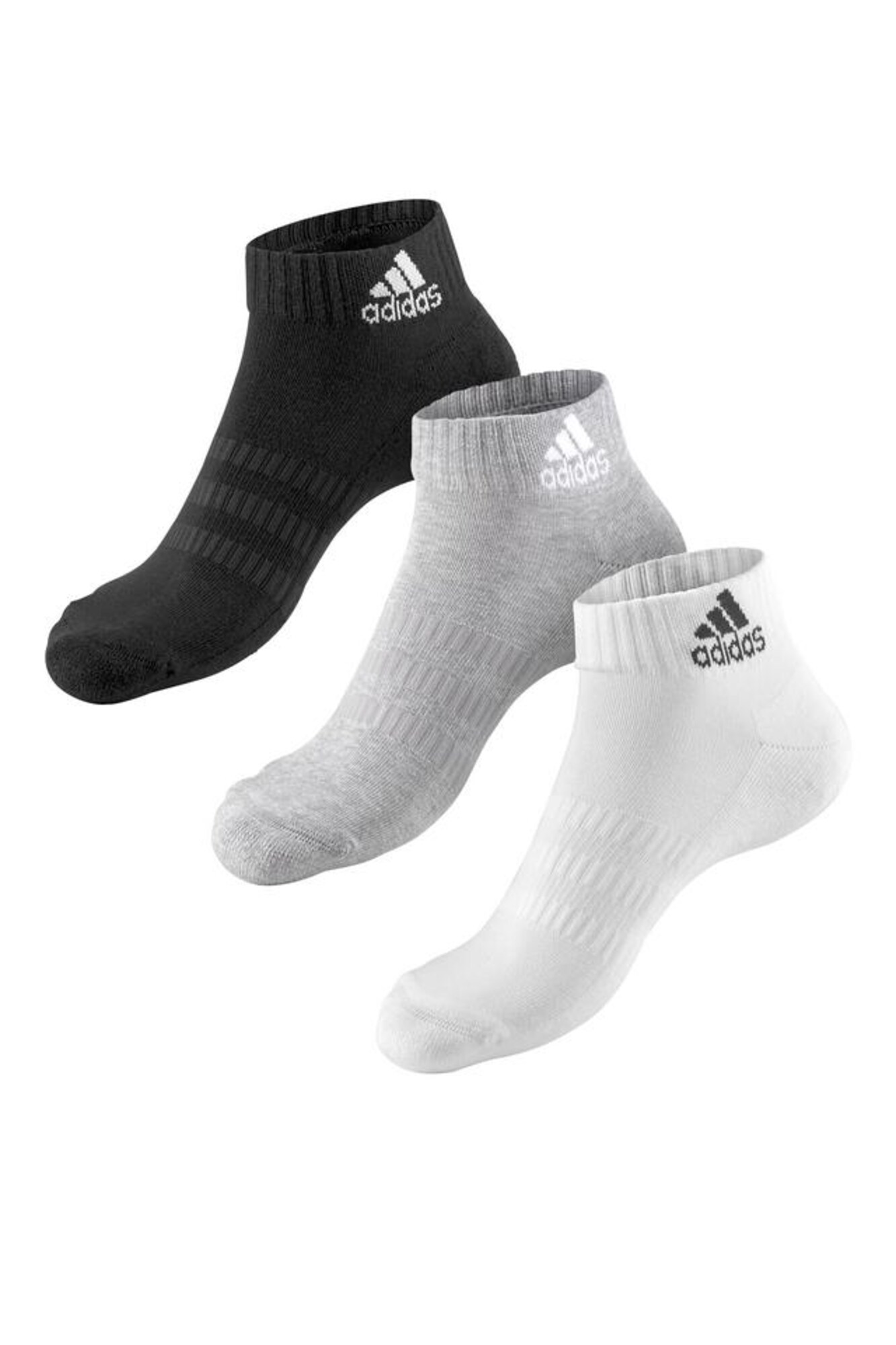 ADIDAS PERFORMANCE Sportinės kojinės  juoda / balta / pilka
