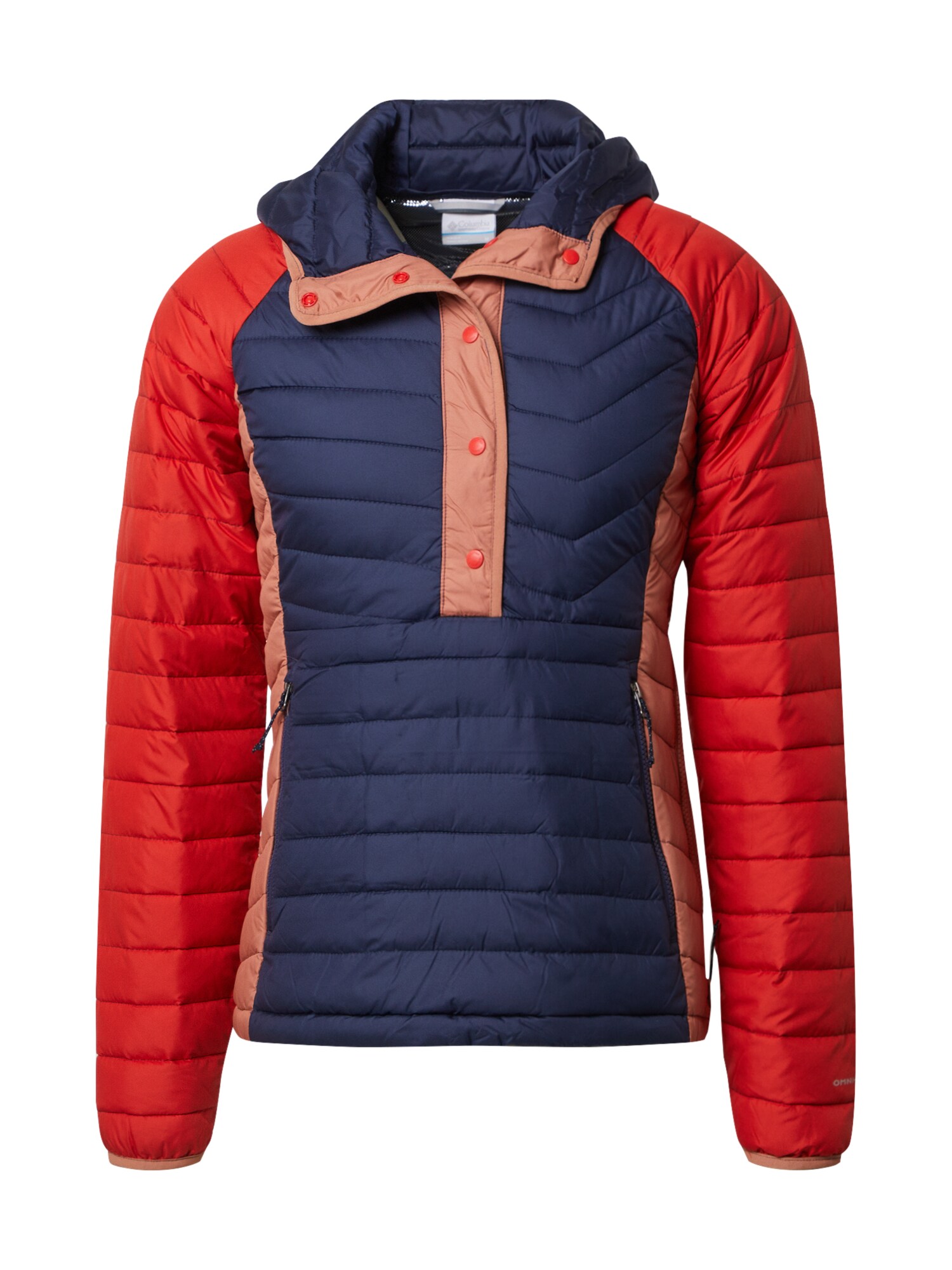COLUMBIA Laisvalaikio striukė 'Powder Lite Insulated An-Nocturnal'  raudona / rožinė / tamsiai mėlyna