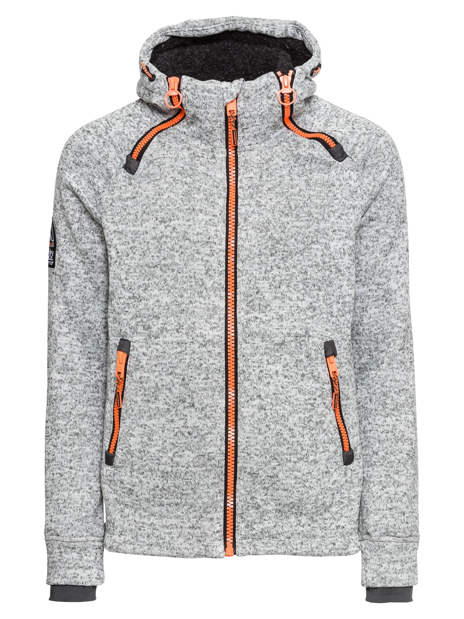 Superdry Jacke ''''Storm'''' graumeliert / orange