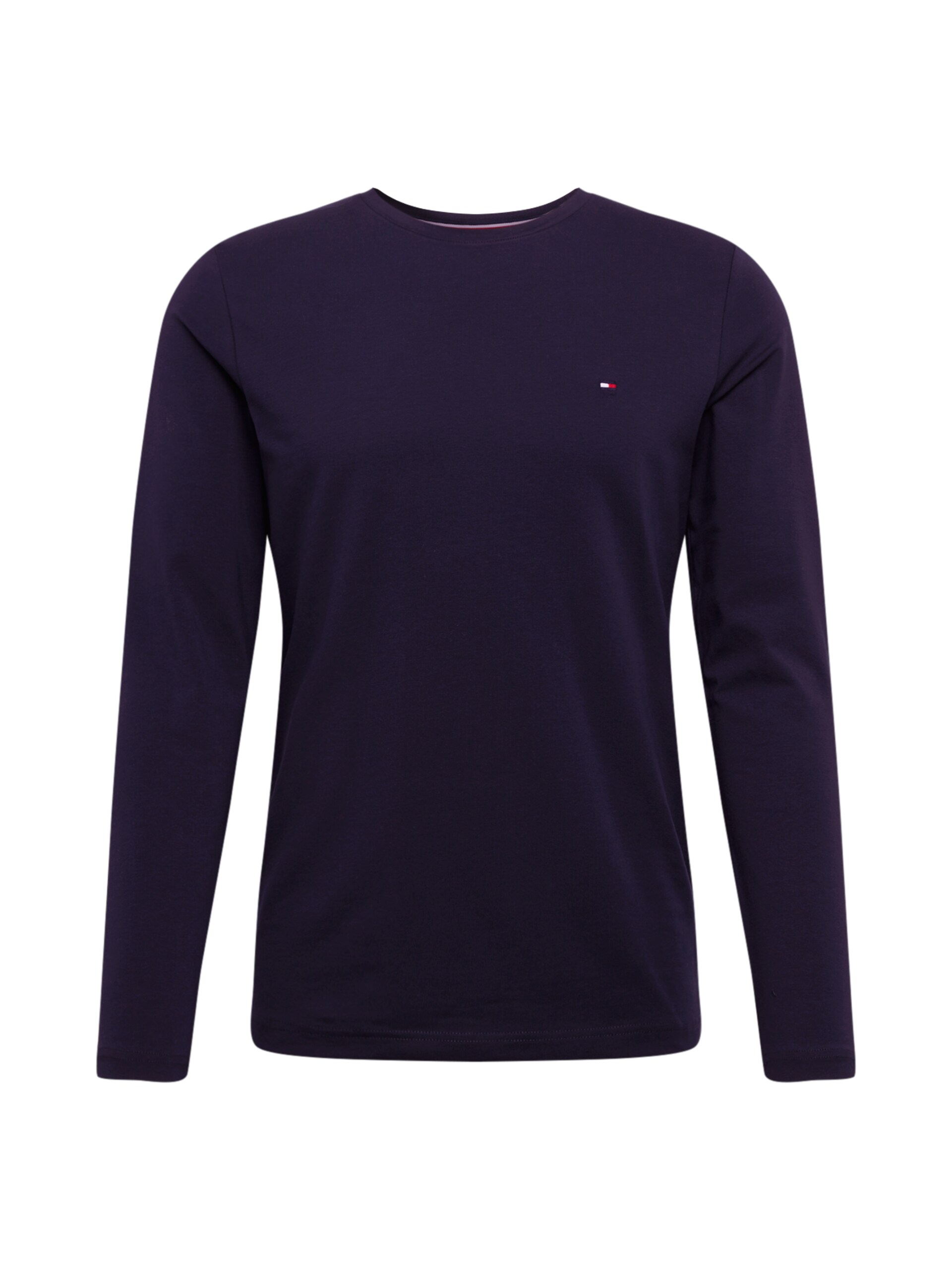 TOMMY HILFIGER T-shirt 'Long Sleeve Slim' marinblå / röd herr
