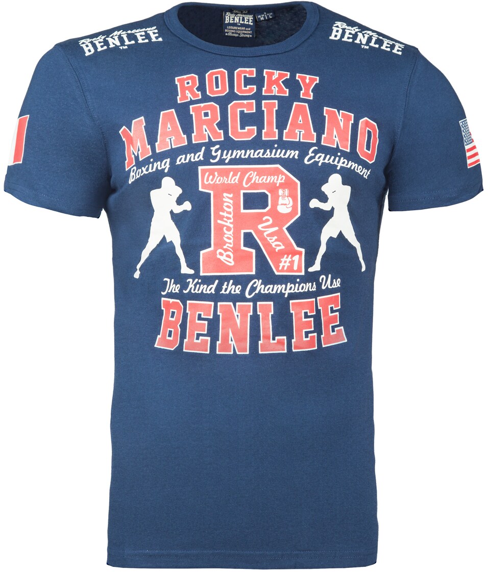 T-shirt 'Gymnasium' safir / ljusröd