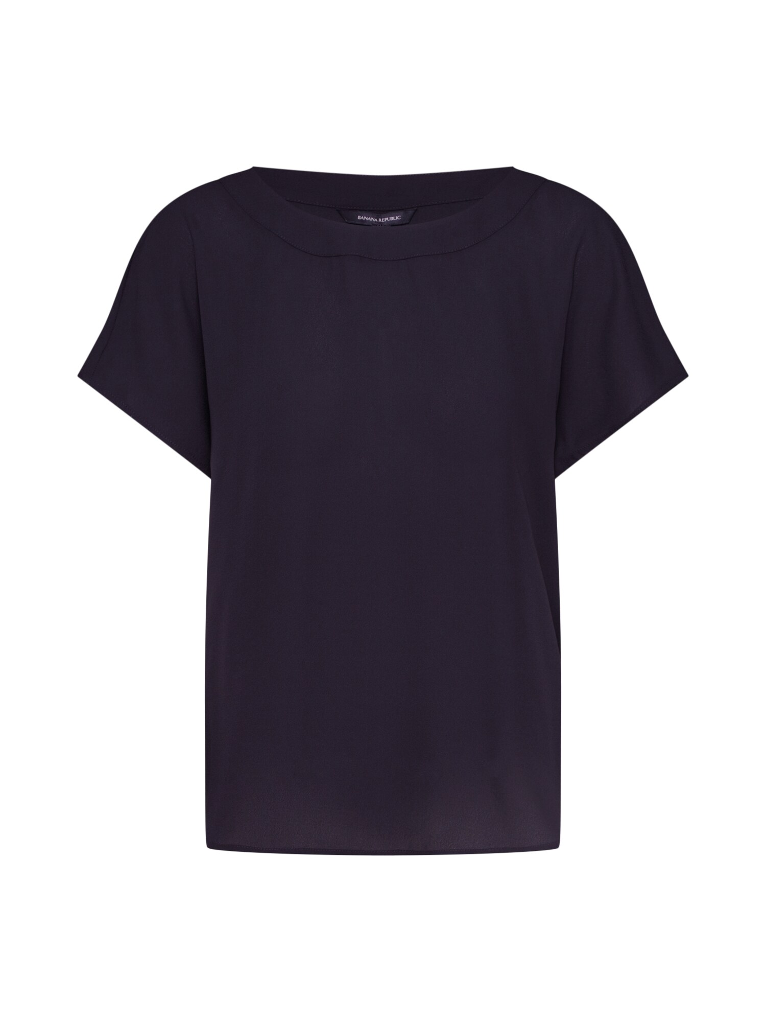 Banana Republic Palaidinė 'SS PLEAT BACK CREW BLOUSE'  juoda