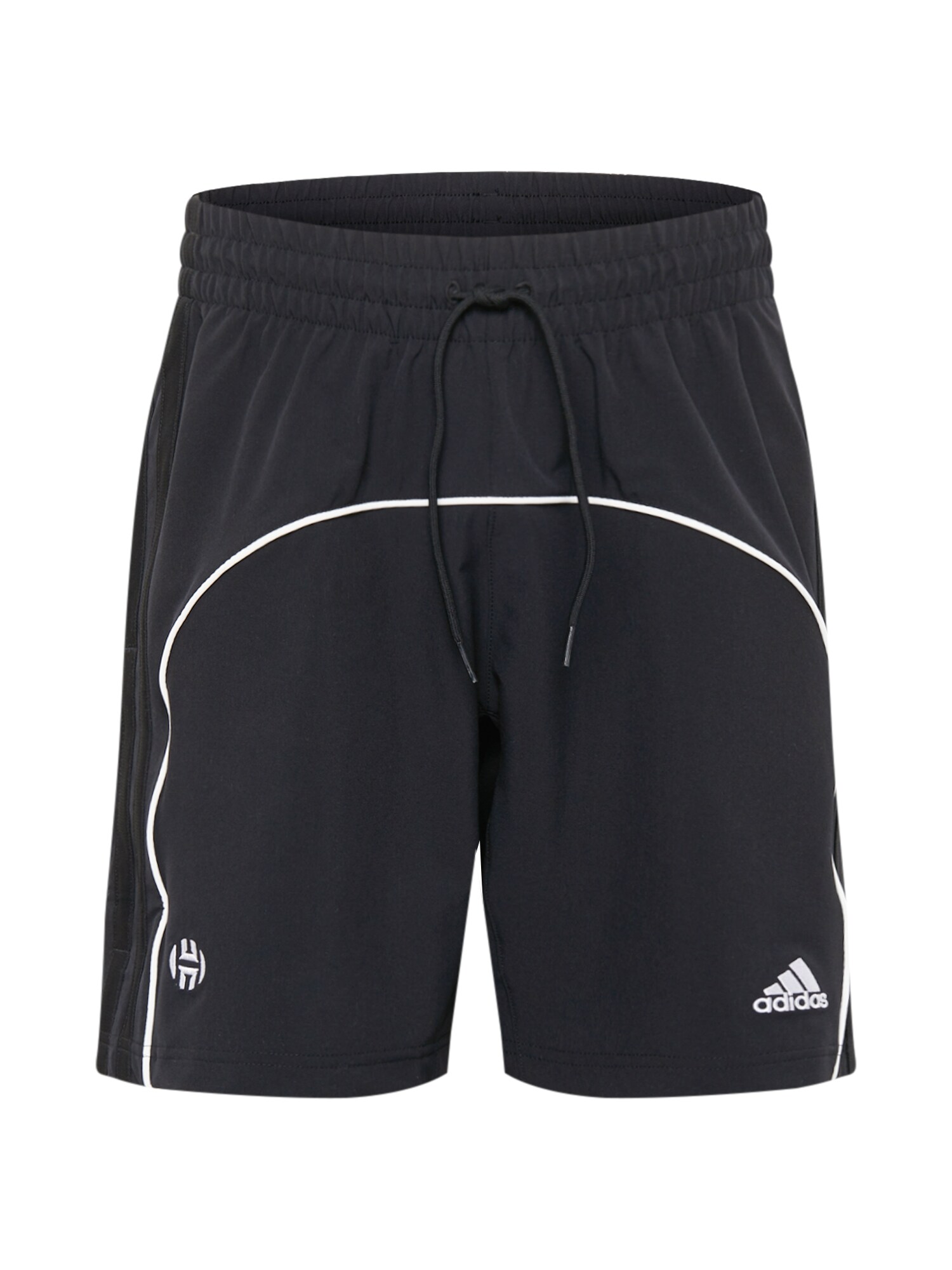 ADIDAS PERFORMANCE Sportinės kelnės 'HARDEN'  juoda / balta