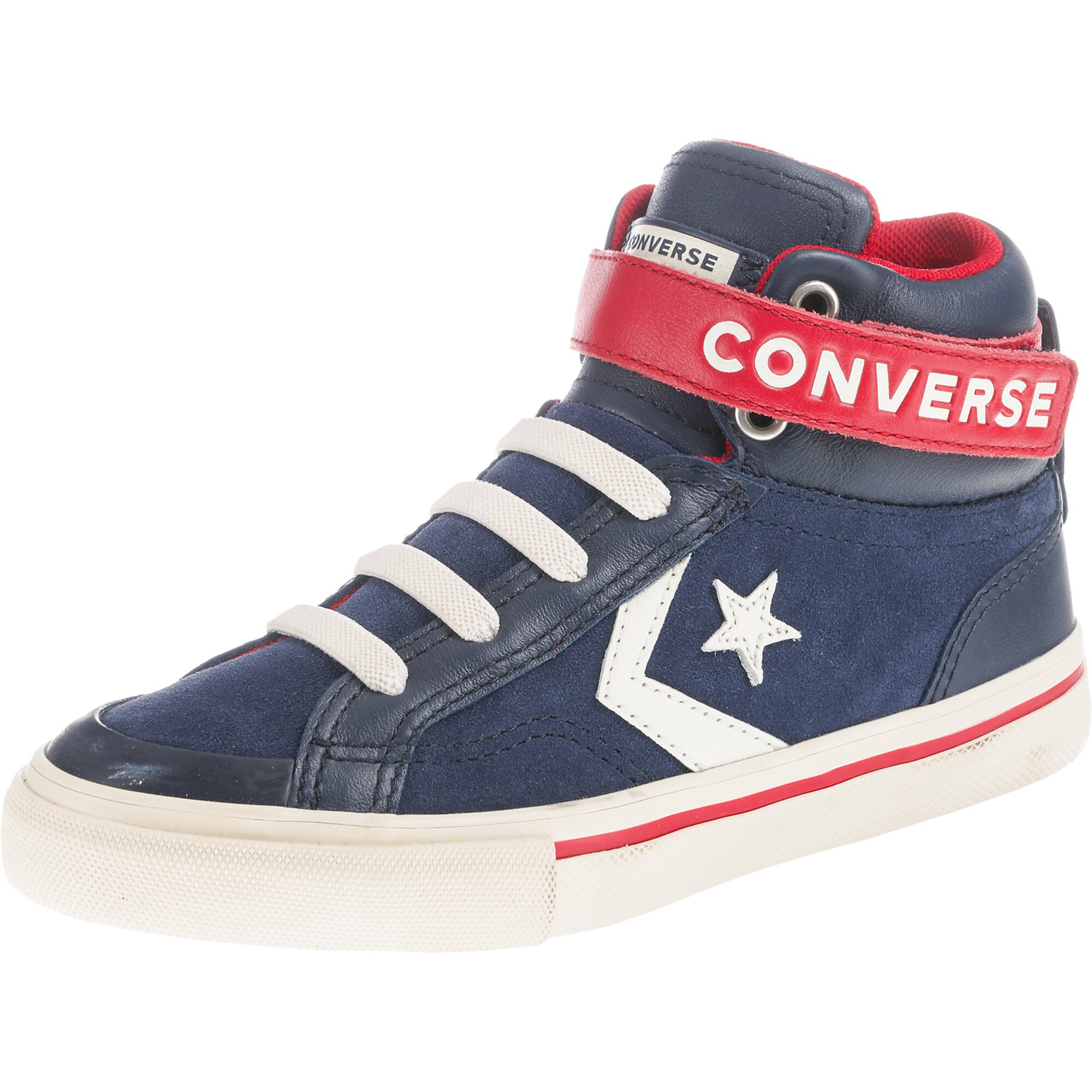 Converse Jongens Sneakers Blauw Rood Wit converse kopen in de aanbieding