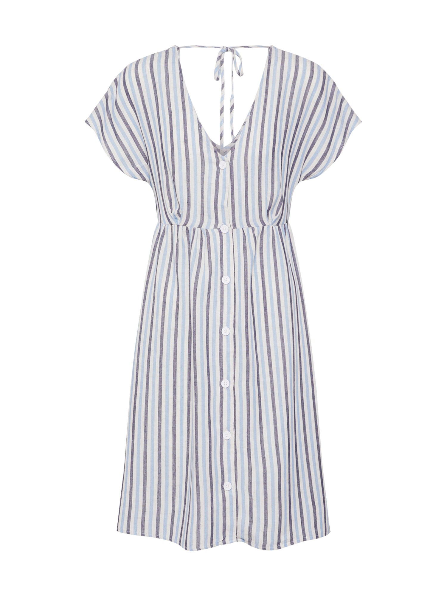 Object Dames Zomerjurk Wendy Lichtblauw Wit object kopen in de aanbieding