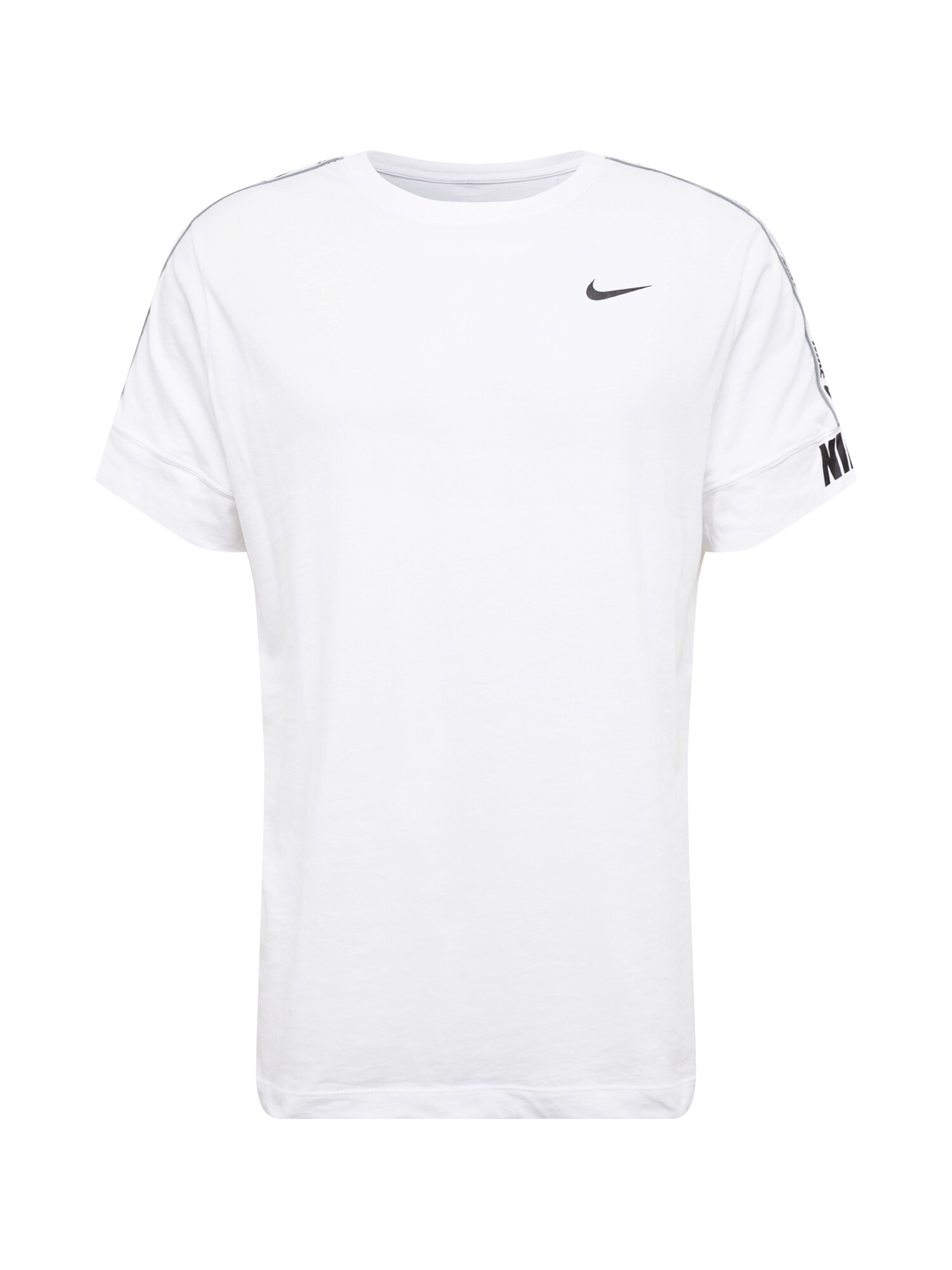 NIKE Sportiniai marškinėliai 'Repeat'  juoda / balta