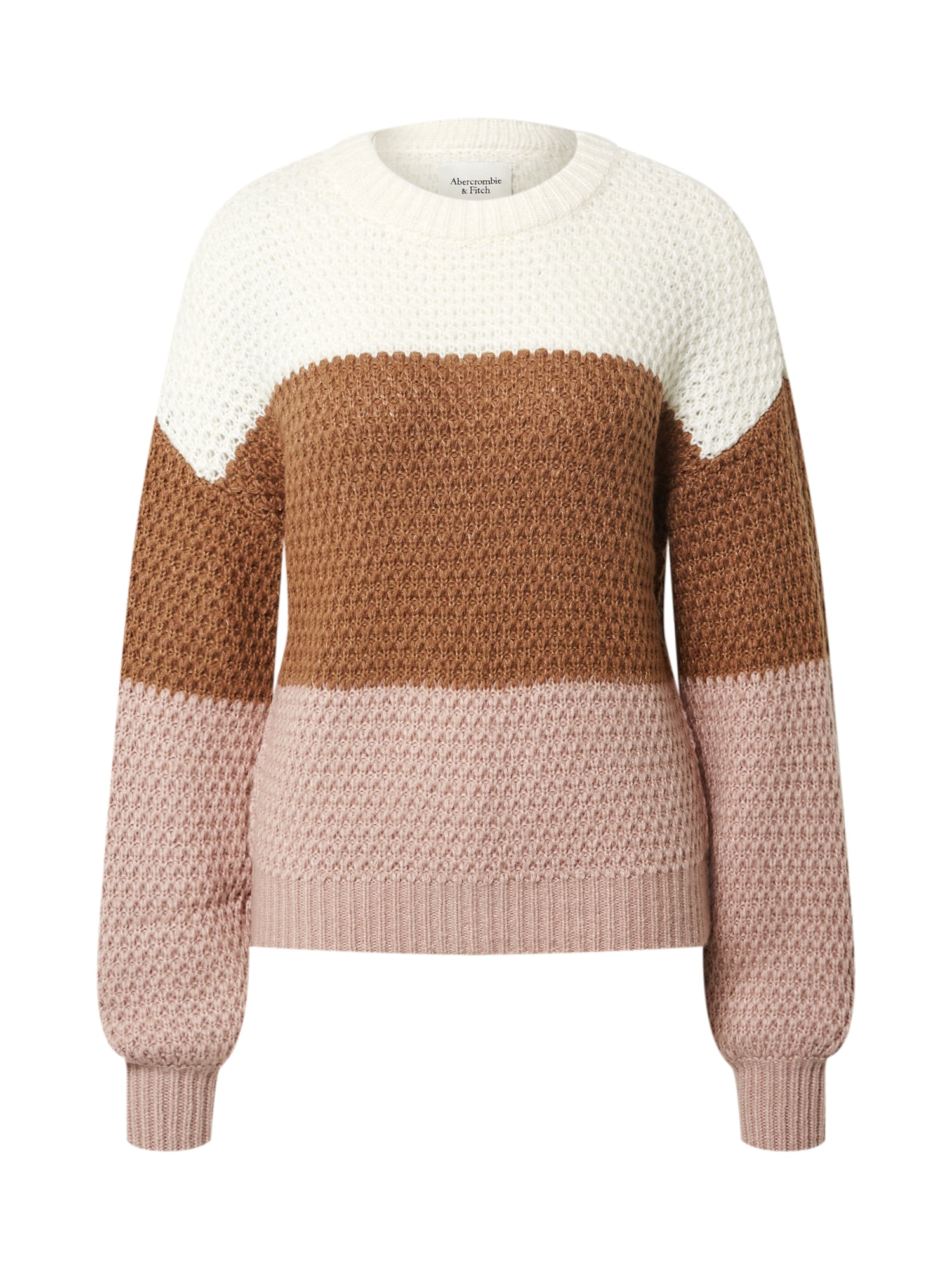 Abercrombie & Fitch Megztinis  balkšva / ruda / šviesiai rožinė
