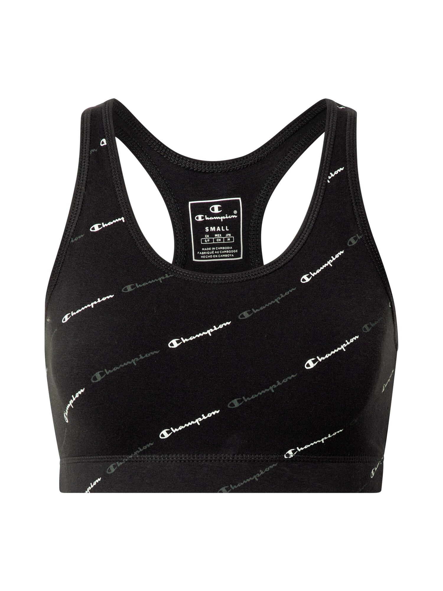 Champion Authentic Athletic Apparel Sportinė liemenėlė  juoda / balta