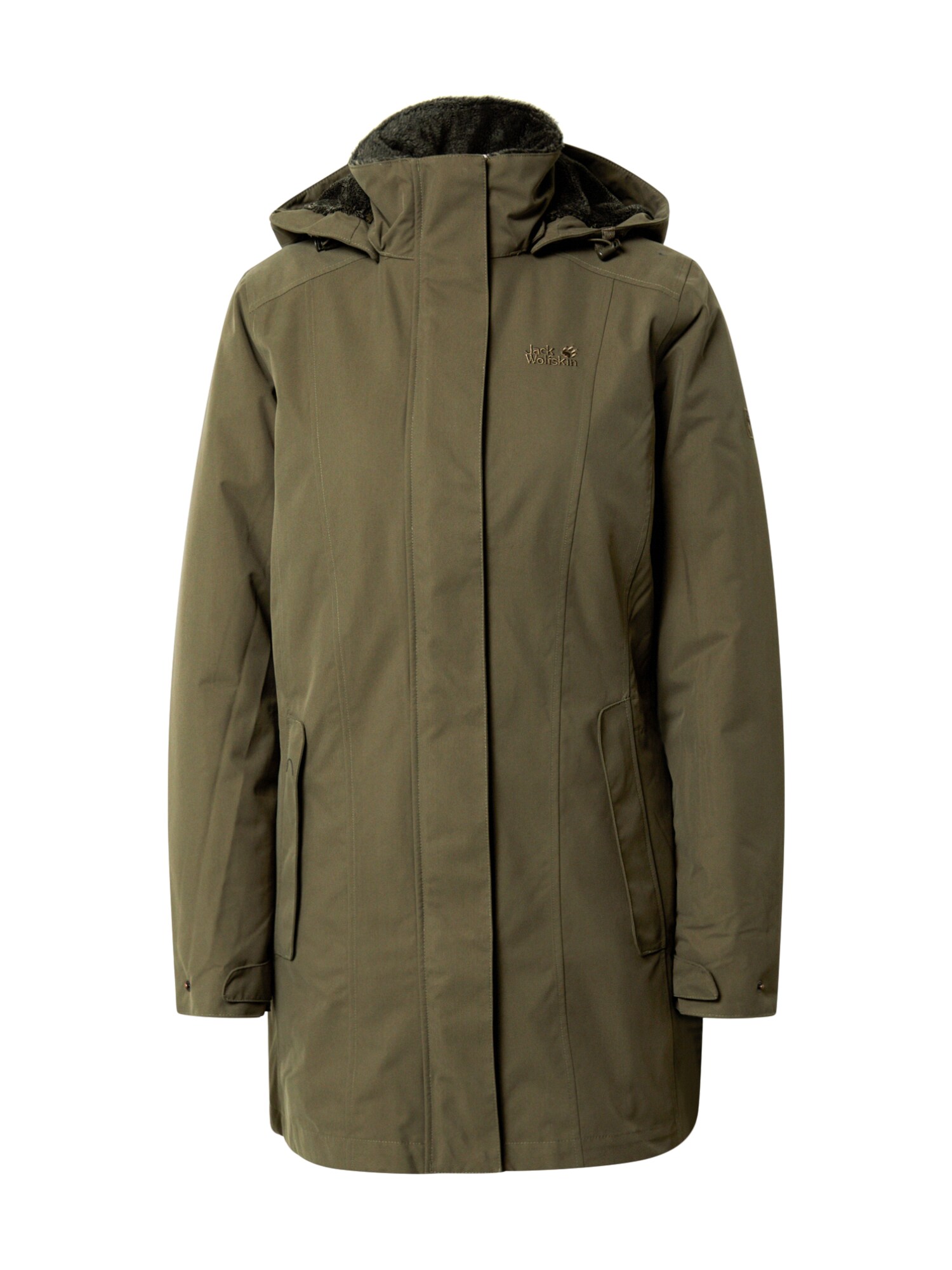 JACK WOLFSKIN Laisvalaikio striukė 'MADISON AVENUE'  tamsiai pilka