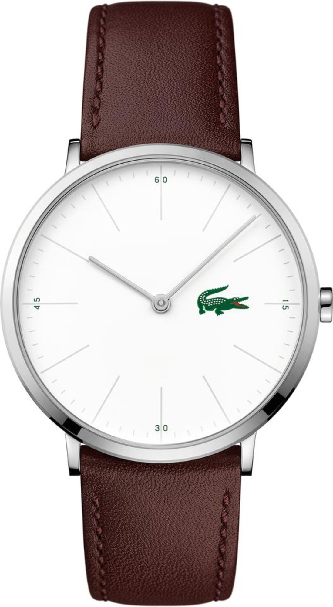 LACOSTE Uhr ''''Moon'''' dunkelbraun / silber