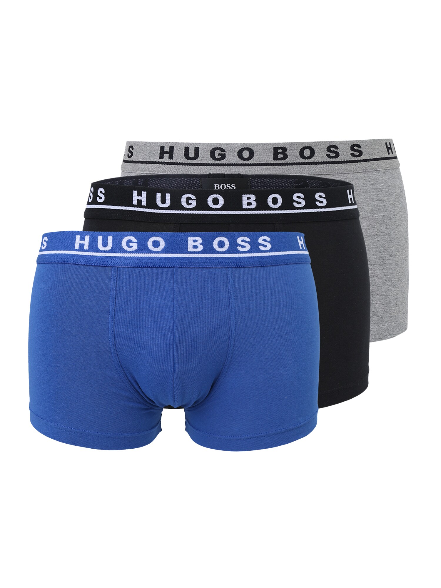 BOSS Boxeralsók 'Power'  kék / szürke melír / fekete / fehér
