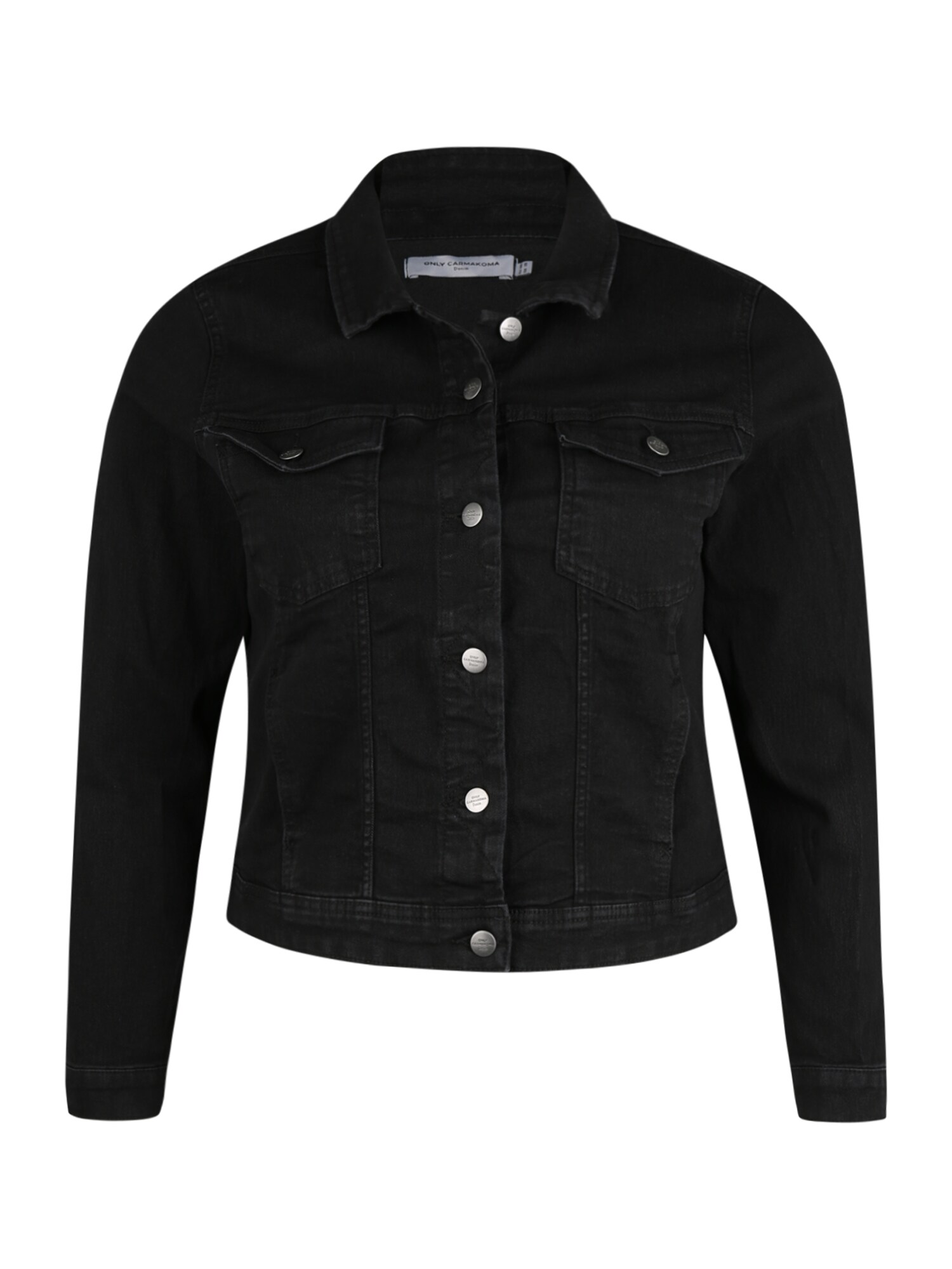 ONLY Carmakoma Demisezoninė striukė 'CARWESPA LS JACKET BB PIM004'  juoda