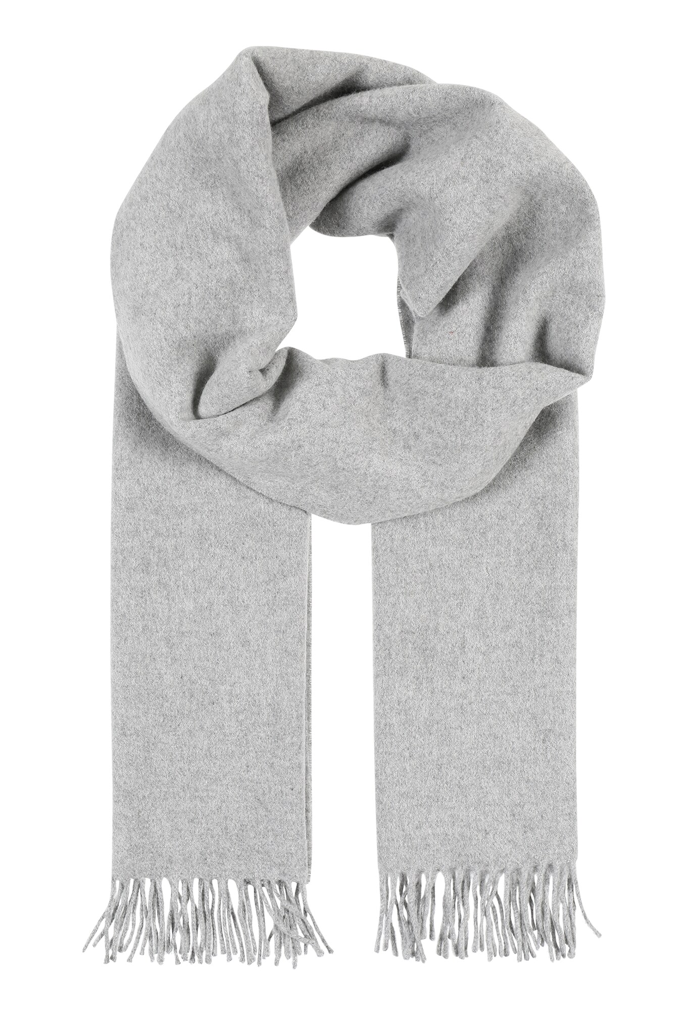 Samsoe Dames Sjaal Accola Grijs Gemeleerd samsoe samsoe kopen in de aanbieding