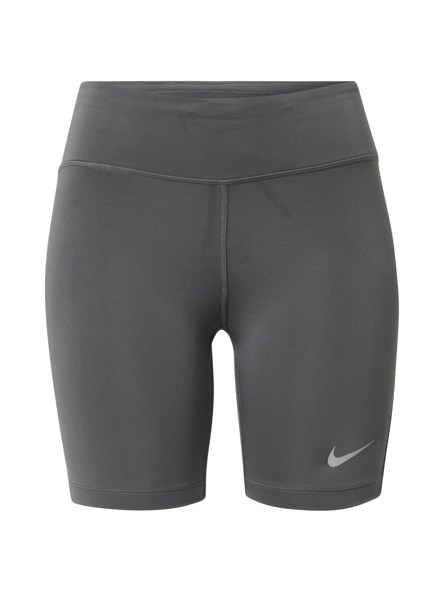 NIKE Sportinės kelnės 'FAST'  pilka / balta