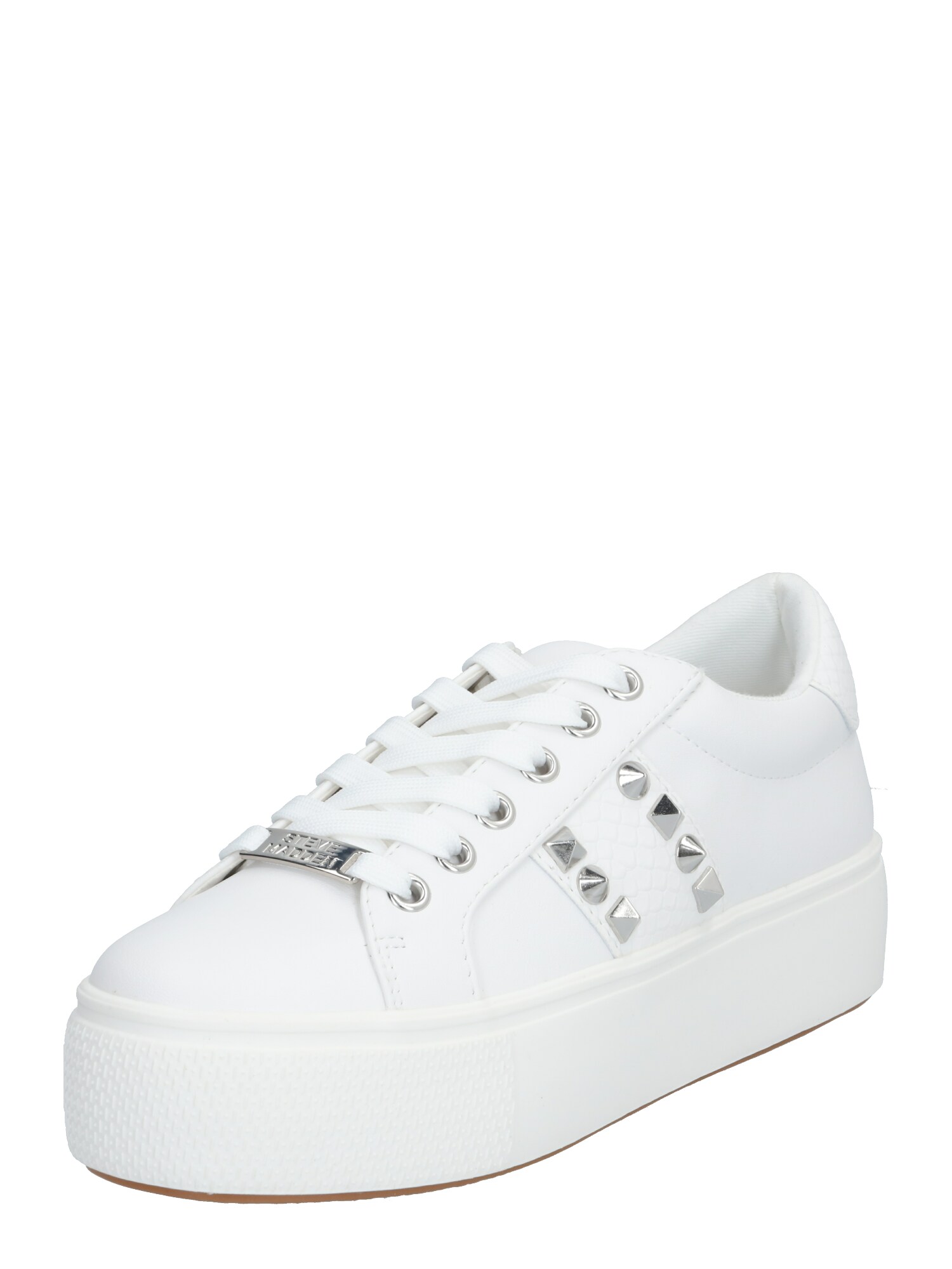 STEVE MADDEN Sportbačiai be auliuko 'ESCALA'  sidabrinė / balta