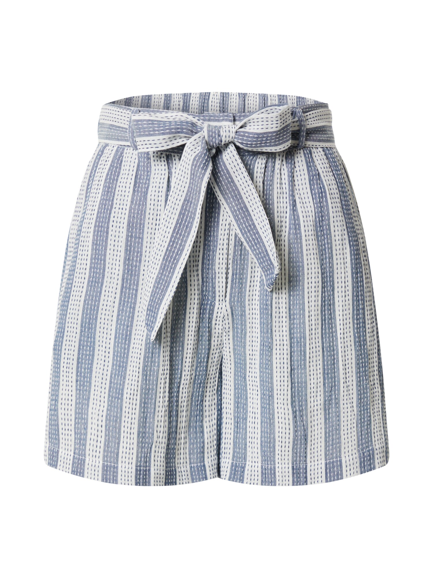 Y.A.S Kelnės 'YASCARBI HW SHORTS'  mėlyna / balta