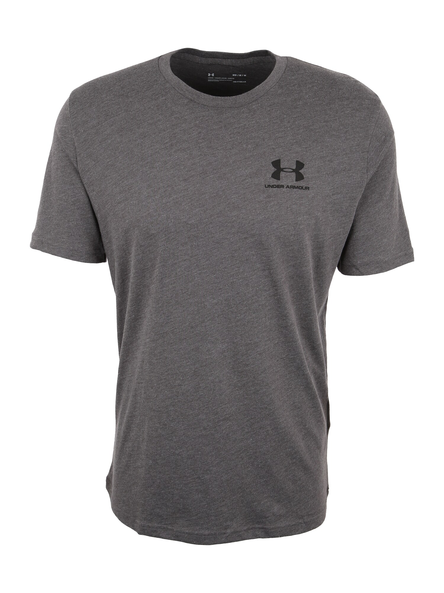 UNDER ARMOUR Majica  siva melange / crna