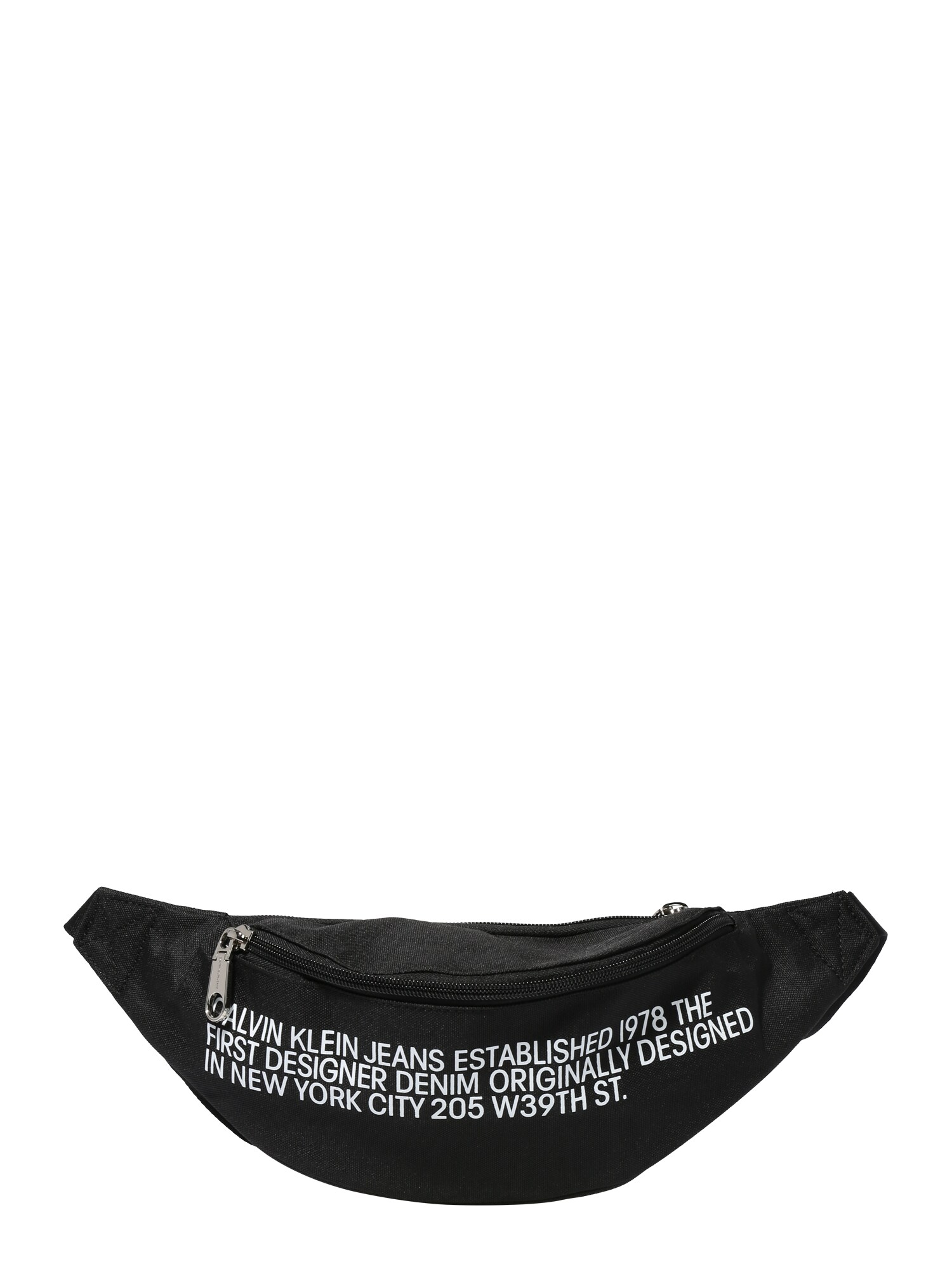 Calvin Klein Jeans Rankinė ant juosmens 'Streetpack'  juoda / balta