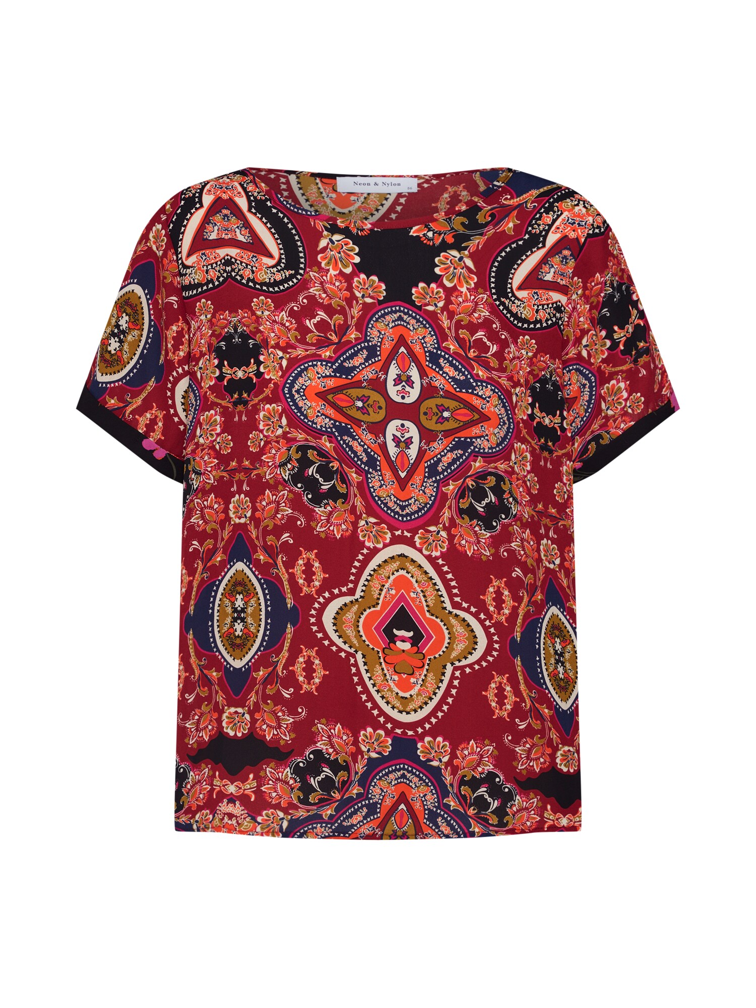 Only Dames Blouse Italia First Blauw Rood Wit only kopen in de aanbieding