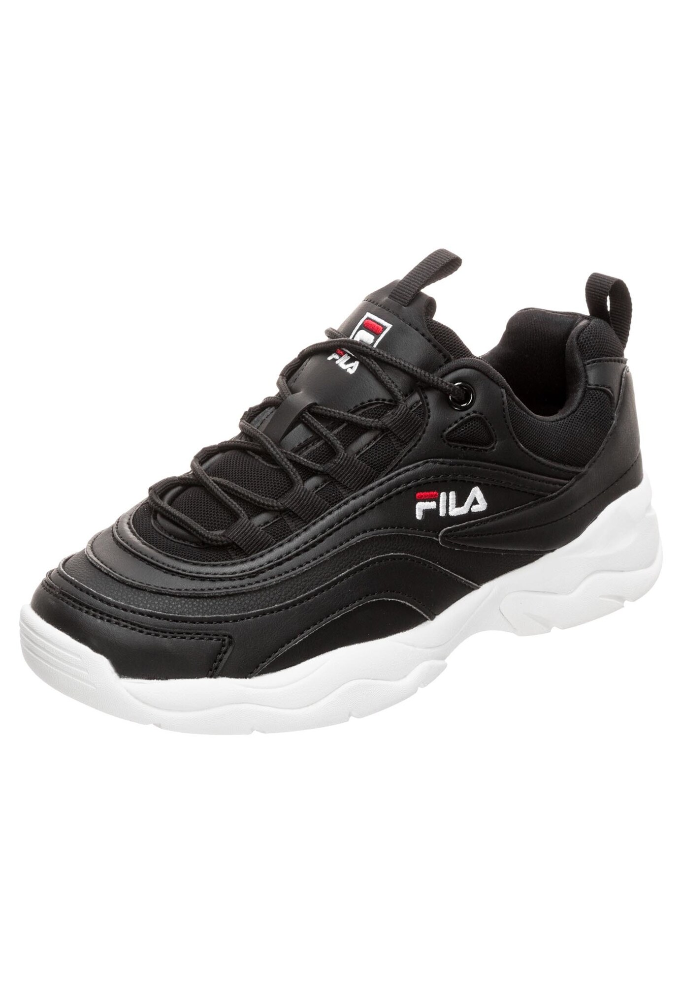 Fila Dames Sneakers Laag Ray Low Wmn Rood Zwart Wit fila kopen in de aanbieding