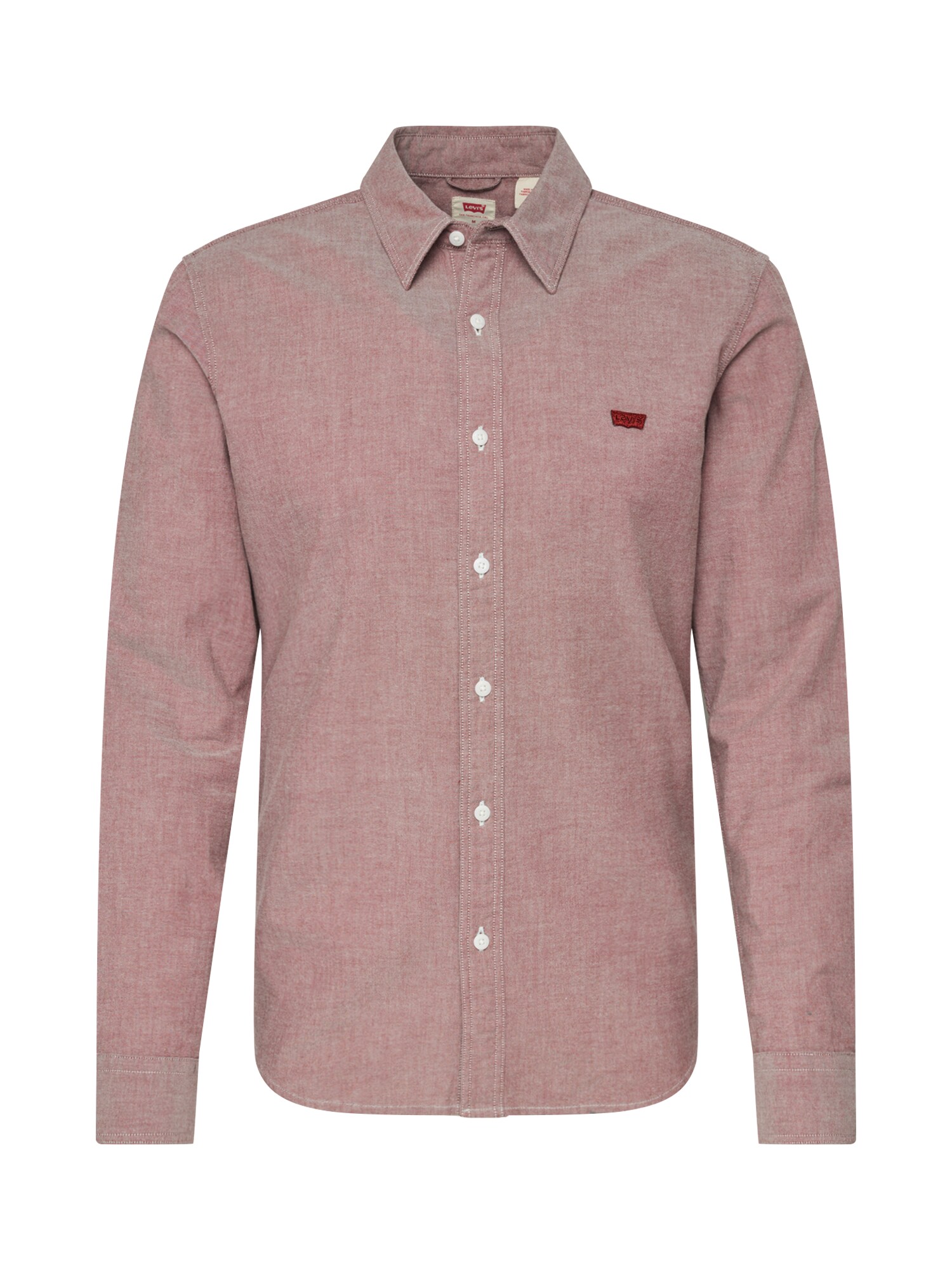 LEVI'S Dalykiniai marškiniai 'LS BATTERY HM SHIRT SLIM'  vyno raudona spalva