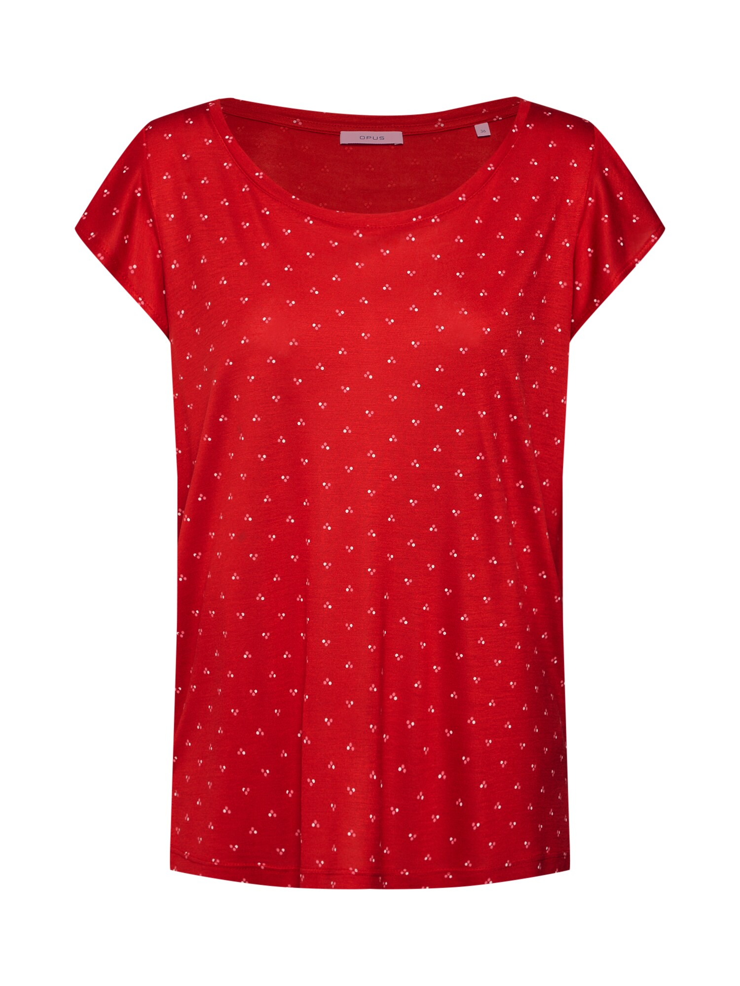 Opus Dames Shirt Solliana Threedots Ros Rood Wit opus kopen in de aanbieding