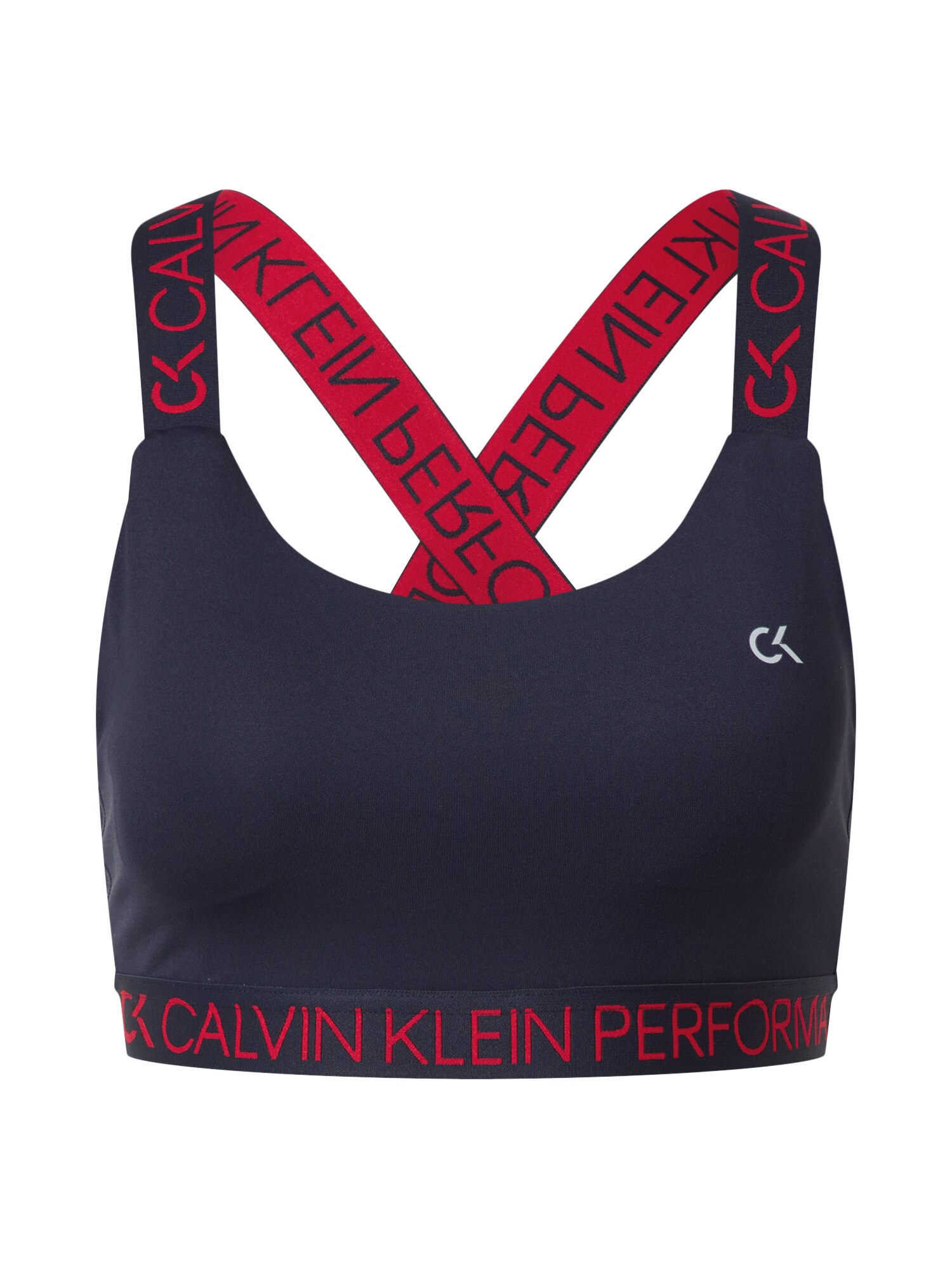 Calvin Klein Performance Sportinė liemenėlė  tamsiai mėlyna / balta / melionų spalva