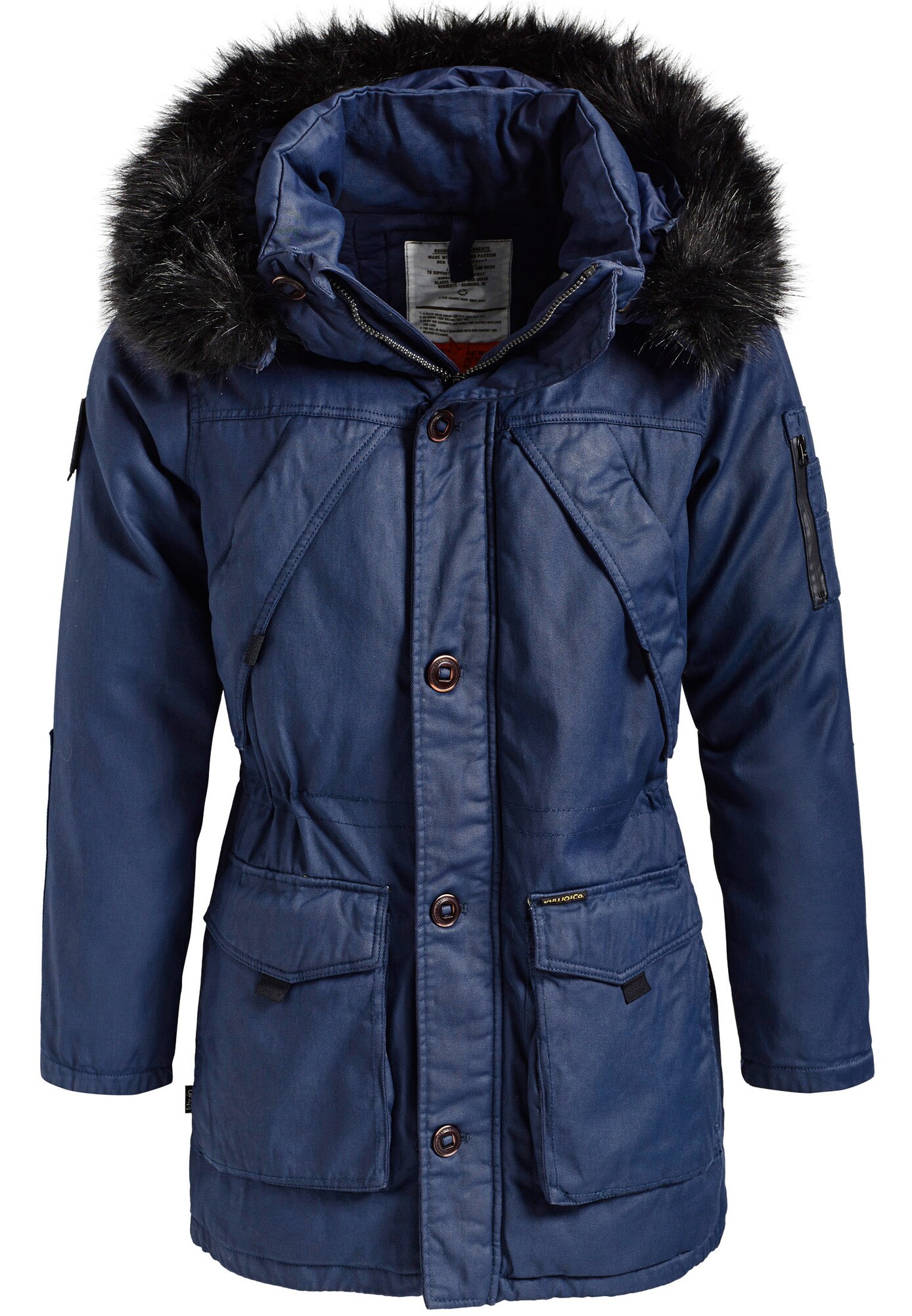 Khujo Heren Winterjas Penn Navy khujo kopen in de aanbieding