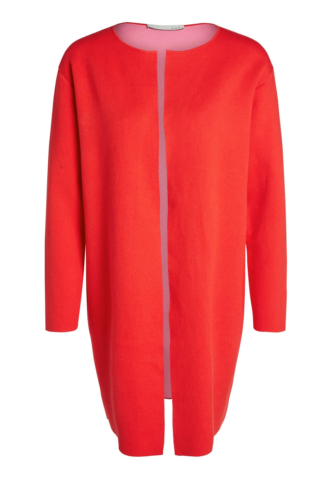 Oui Dames Gebreid Vest Rood oui kopen in de aanbieding