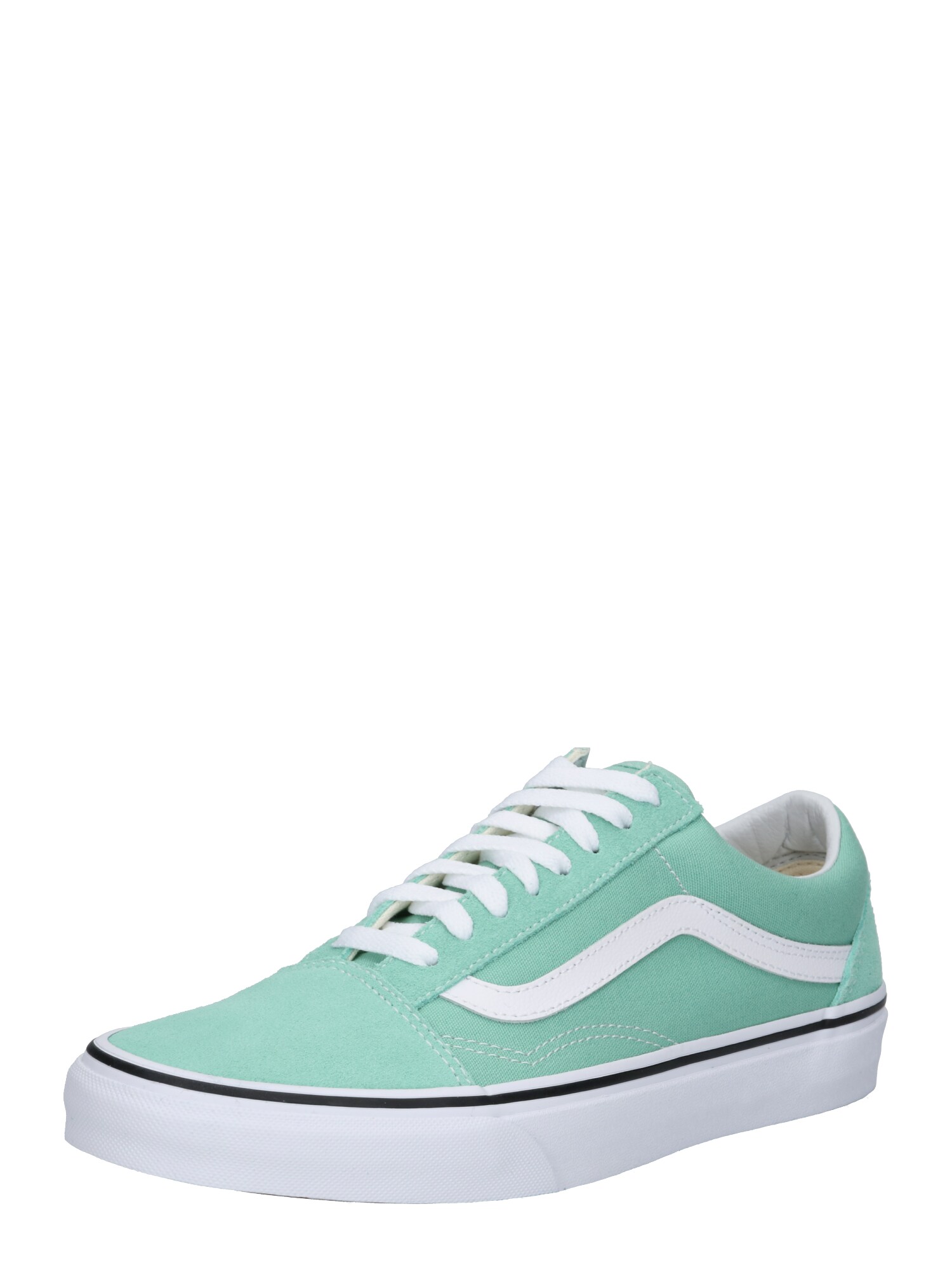 Vans Dames Sneakers Laag Old Skool Mintgroen Wit vans kopen in de aanbieding