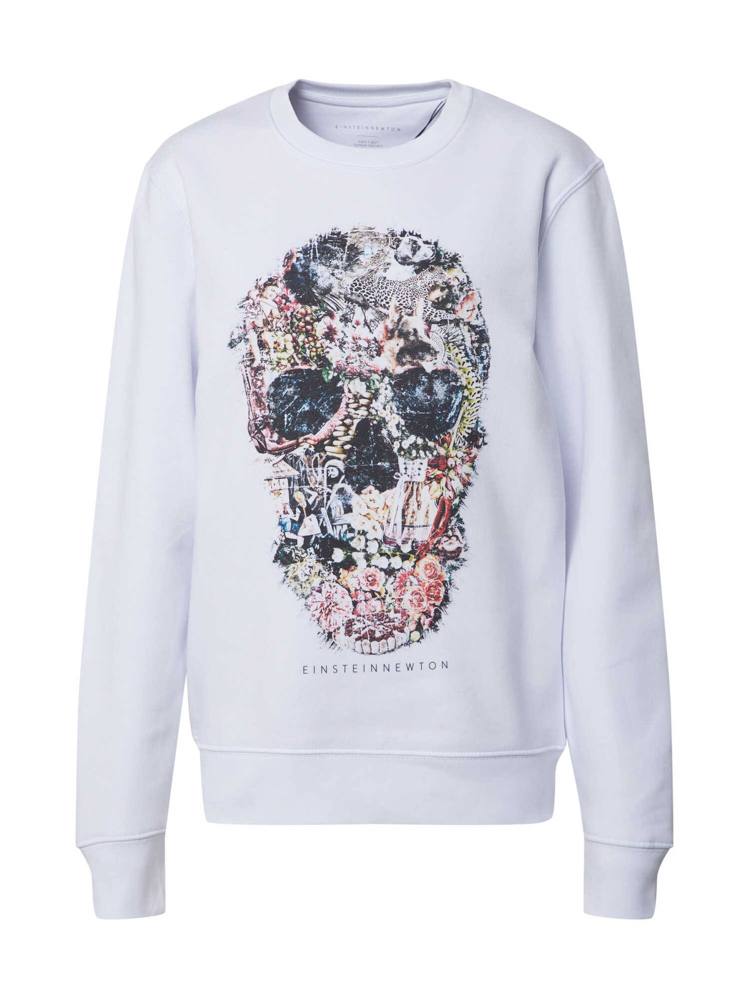 EINSTEIN & NEWTON Megztinis be užsegimo 'Crazy Skull Sweatshirt Klara Geist'  mišrios spalvos / balta