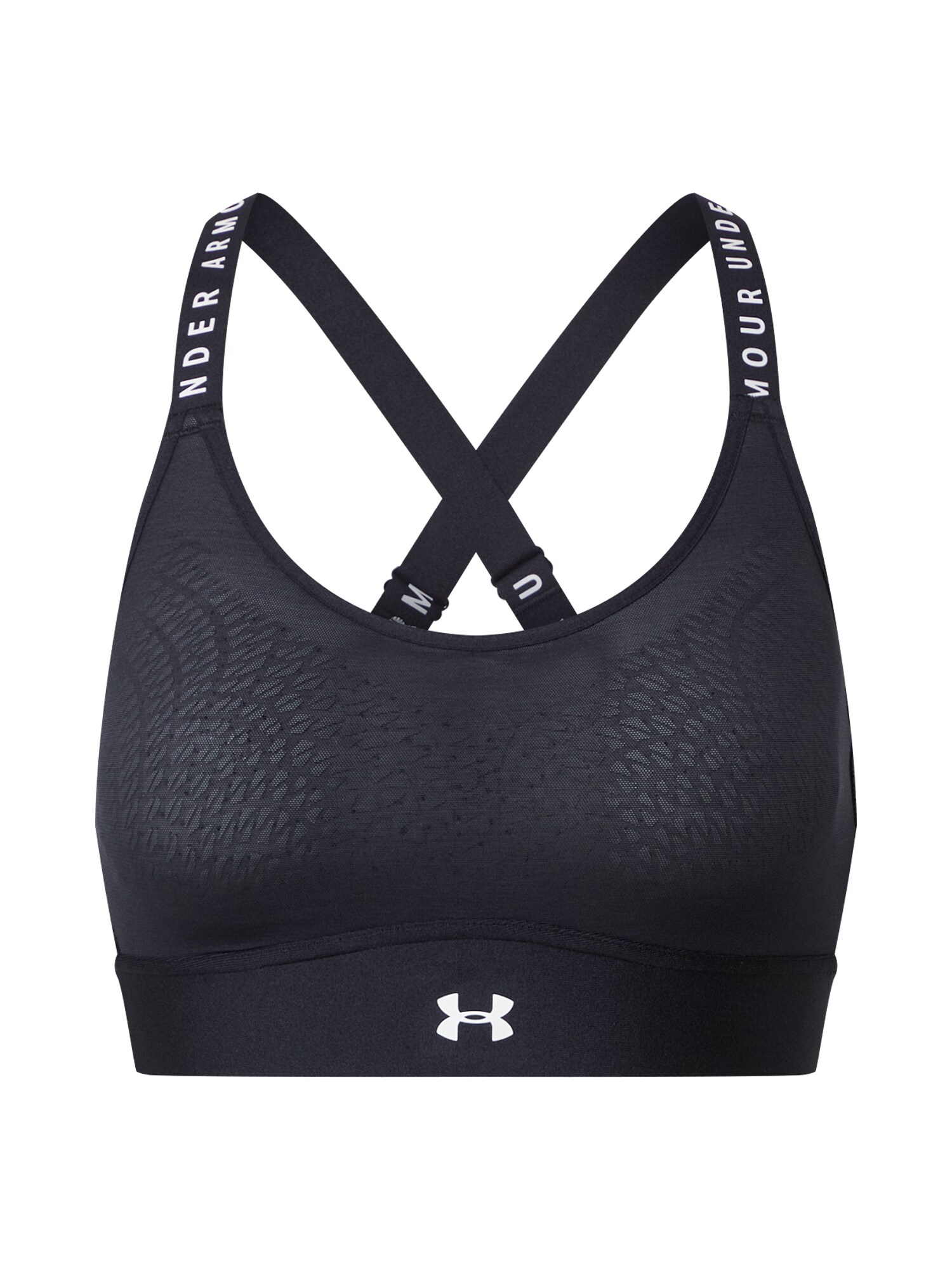 UNDER ARMOUR Sportinė liemenėlė 'Infinity'  juoda / balta