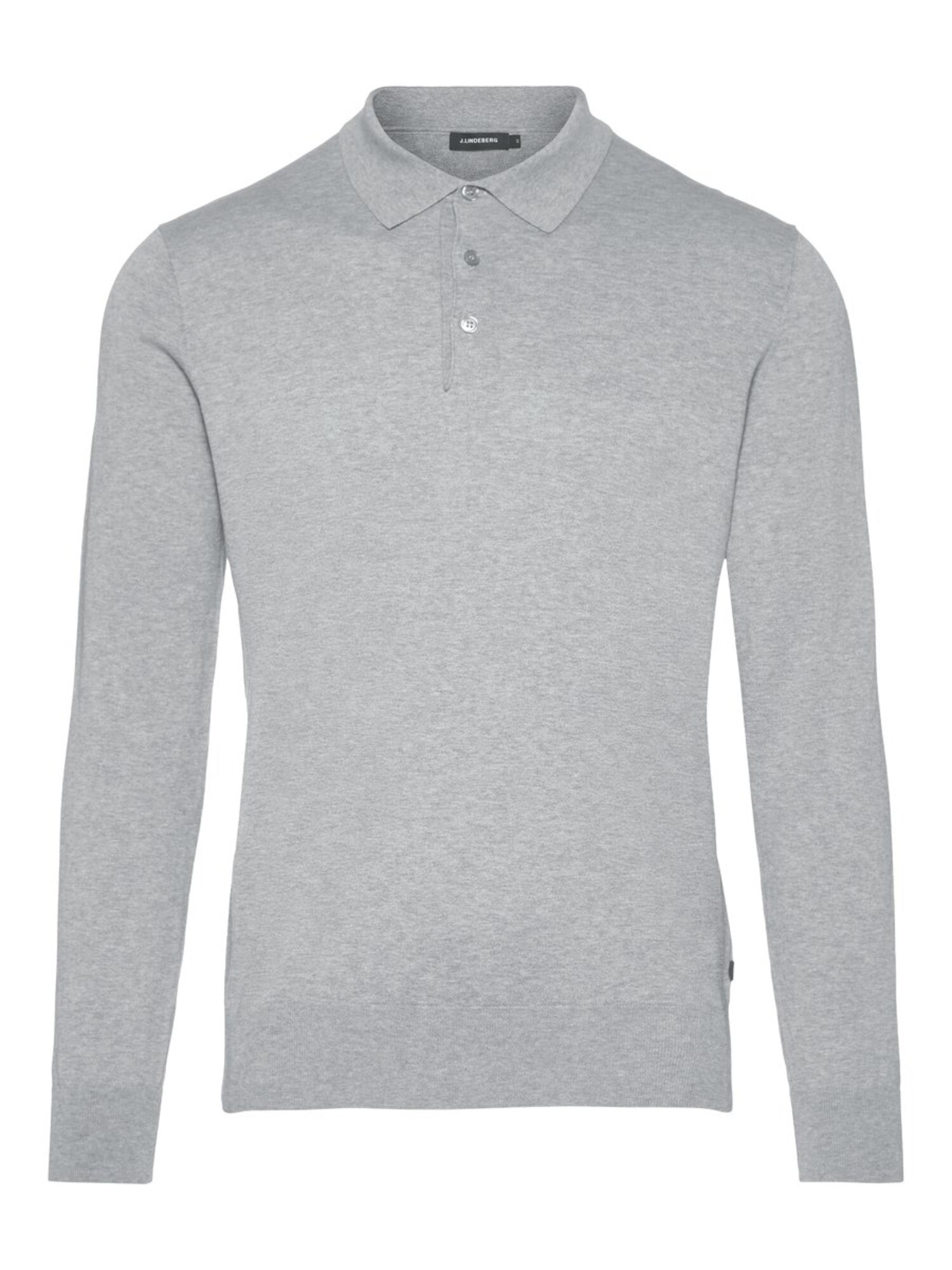 Jlindeberg Heren Shirt Rowan Grijs Gemeleerd jlindeberg kopen in de aanbieding