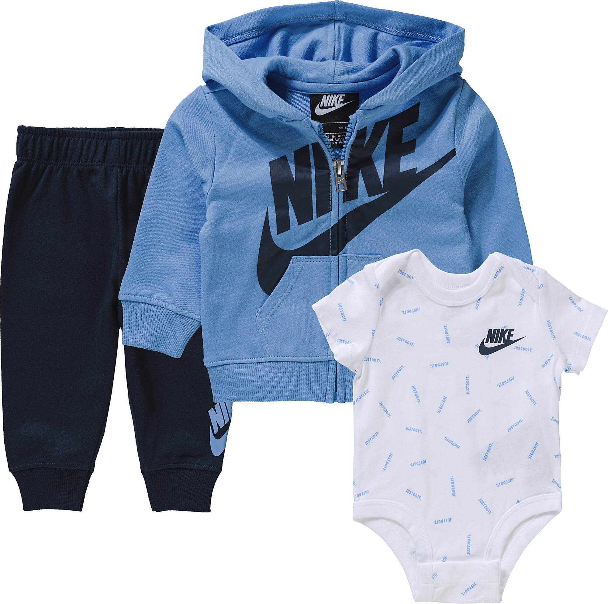 Nike Sportswear Set  dymovo modrá / tmavomodrá / čierna / biela