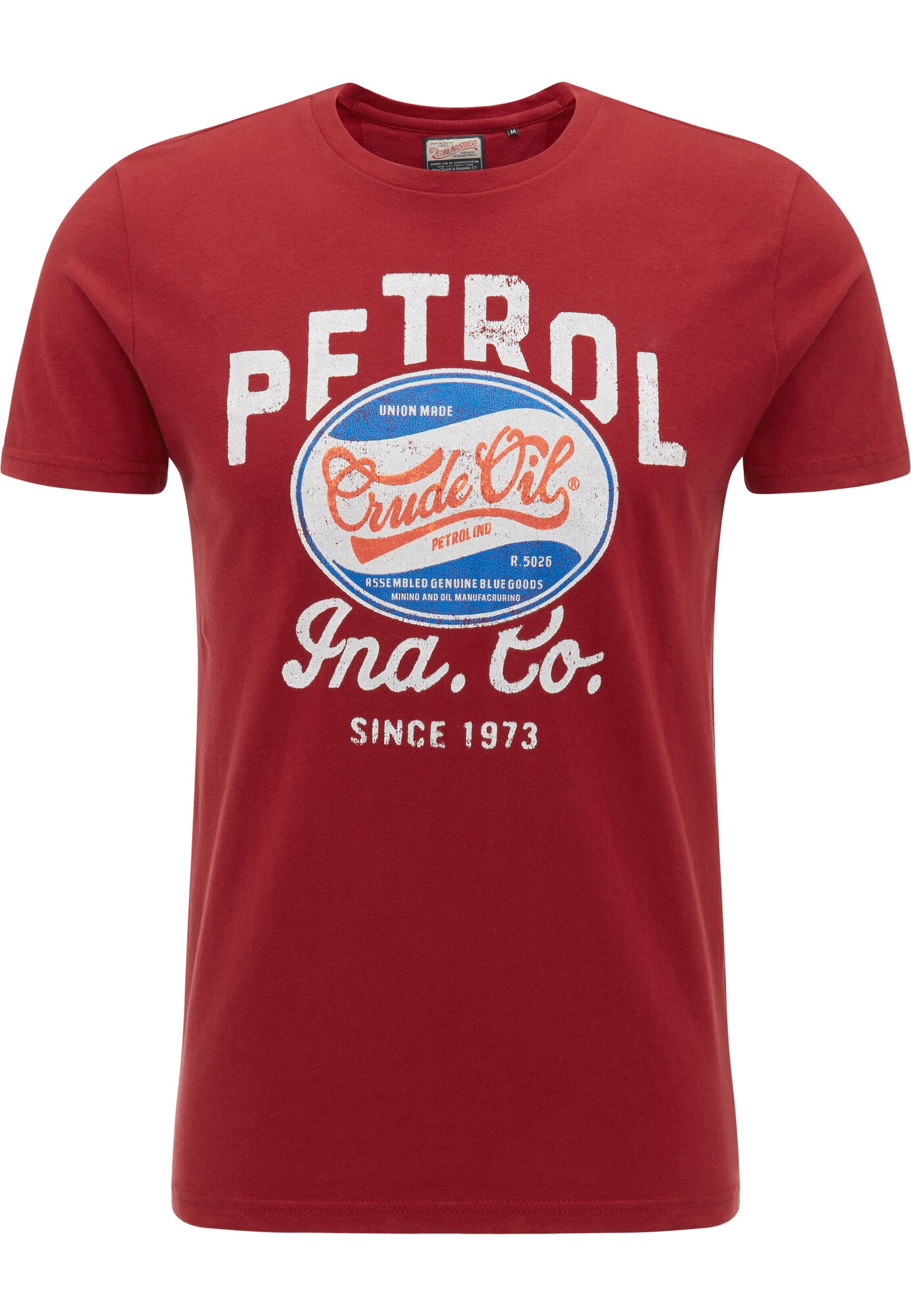 Petrol Industries Heren Shirt Blauw Rood Wit petrol industries kopen in de aanbieding