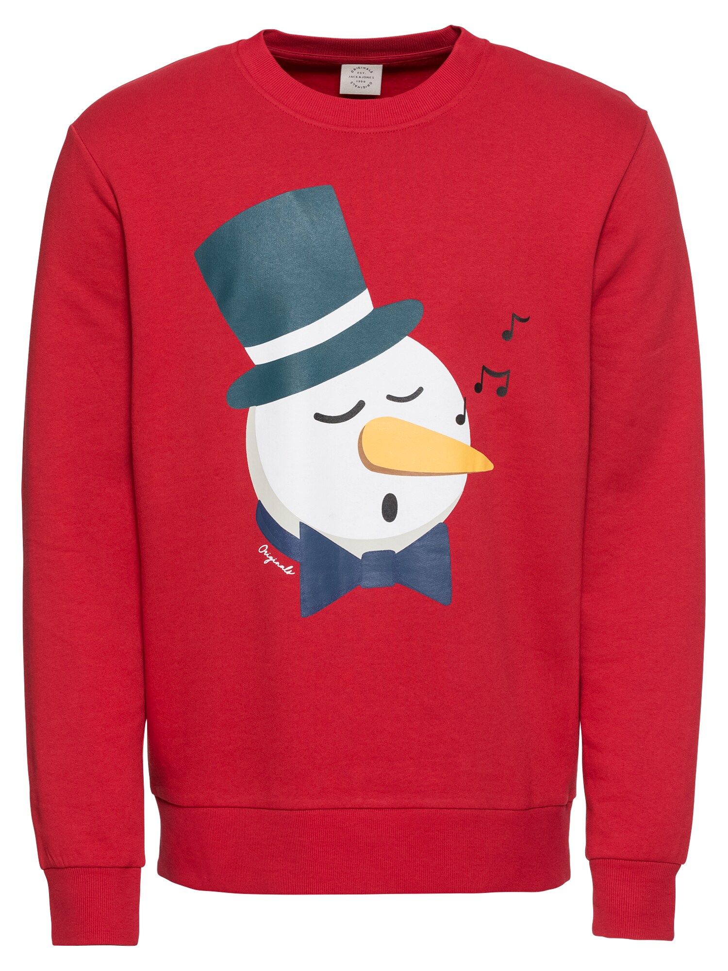 Jack And Jones Heren Sweatshirt Jorkritterxmas Sweat Crew Neck Rood jack and jones kopen in de aanbieding