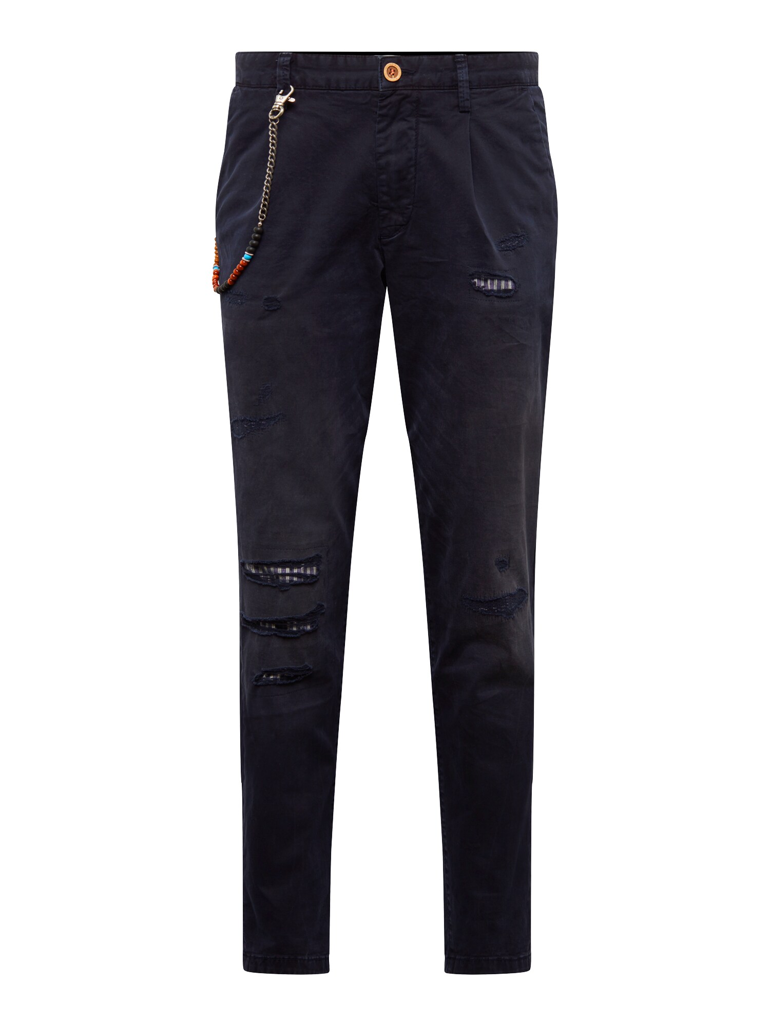 JACK & JONES Klostuotos kelnės 'ACE MILTON JOS 420'  tamsiai mėlyna