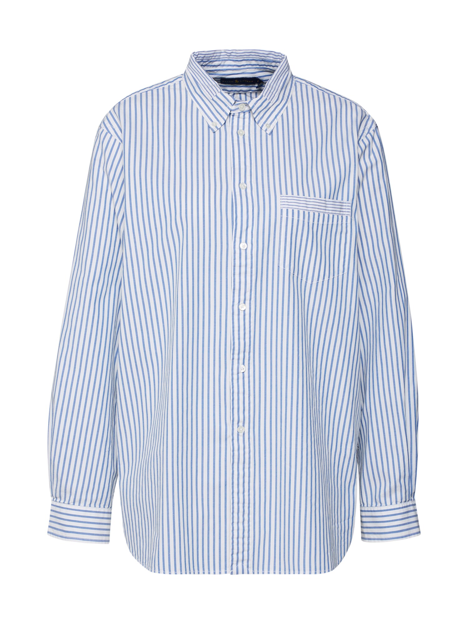 Polo Ralph Lauren Dames Blouse Blauw Offwhite polo ralph lauren kopen in de aanbieding